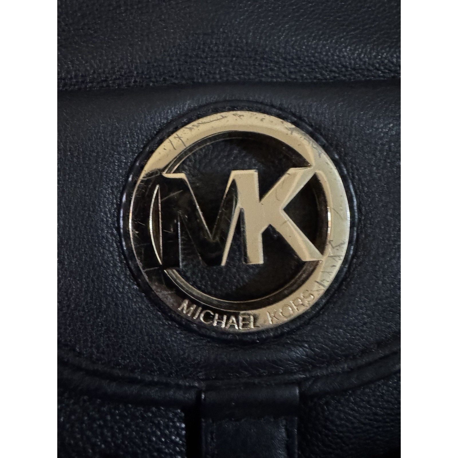 Michael Kors Michael Kors Fulton Shoulder Bag Black Pebbled Leather 2010s Size ONE SIZE - 4 Thumbnail