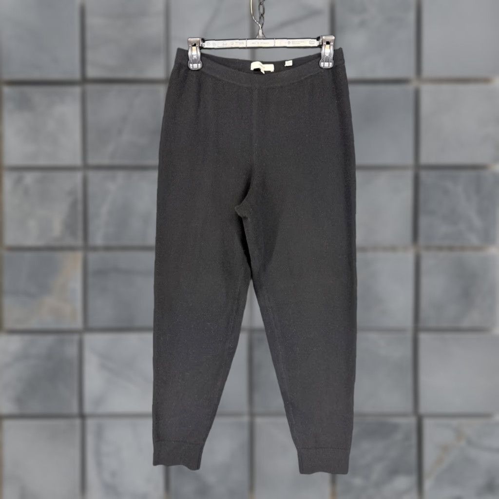 Vince Vince Black Merino Wool Cashmere Blend Knit Jogger Pants Womens XS Size 26" / US 2 / IT 38 - 1 Thumbnail