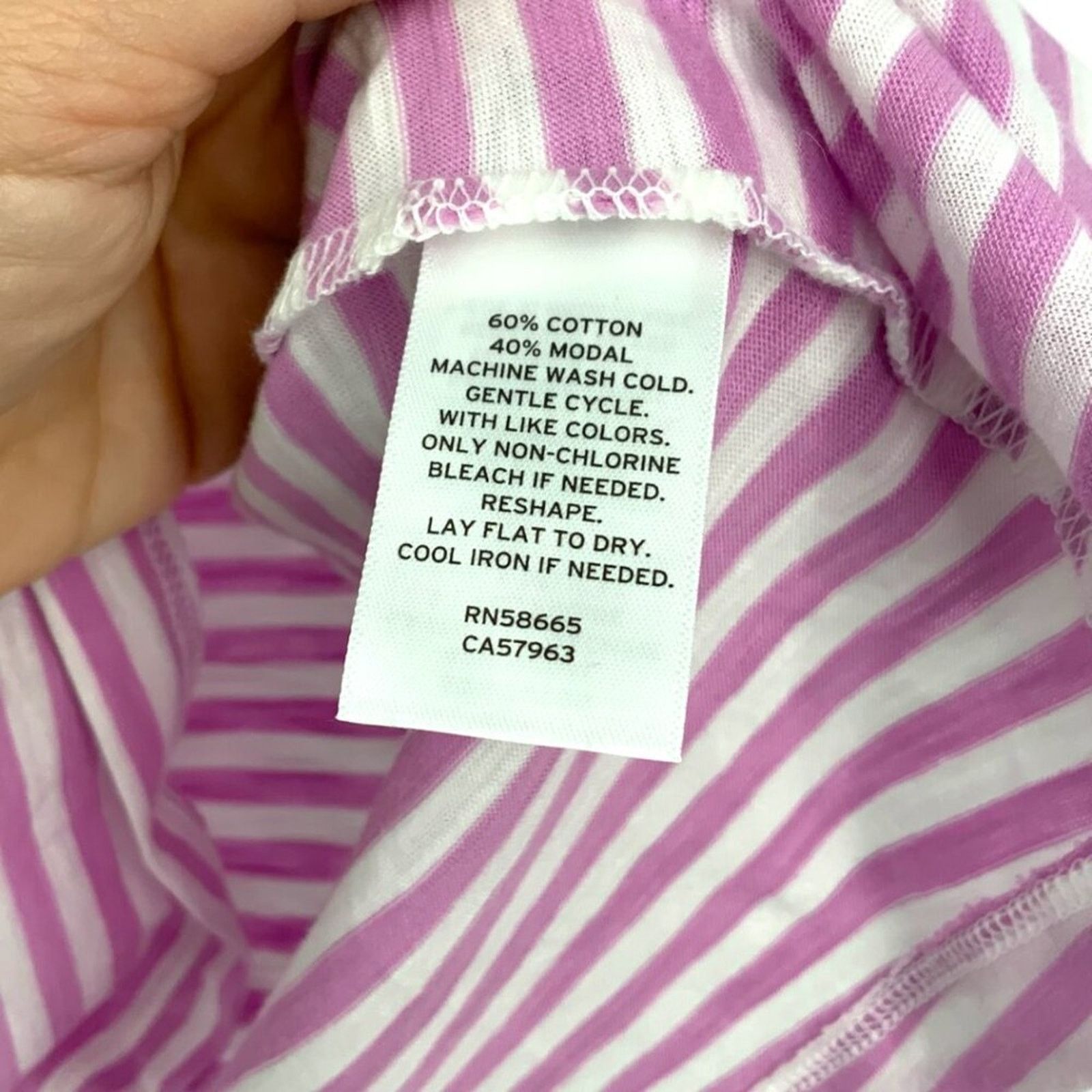 Other Caslon Flowy Knit Tank Pink White Stripe Sz XL NWT $39 MSRP Size XL / US 12-14 / IT 48-50 - 6 Thumbnail