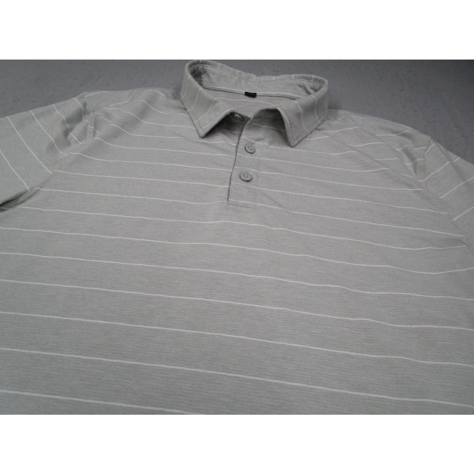 Lululemon Lululemon Shirt Mens Medium Gray Striped Performance Polo Golf Work Train Mens Size US M / EU 48-50 / 2 - 2 Thumbnail