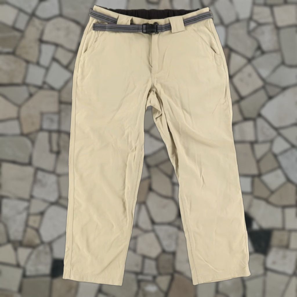 Duluth Trading Company Duluth Trading Belted Nylon Shell Chino Pants Sand Men's L Size US 33 - 1 Thumbnail