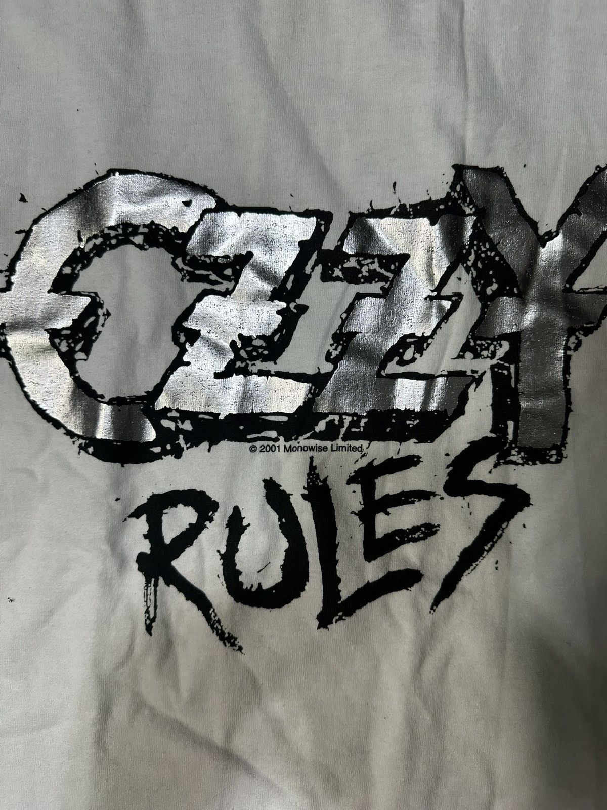 Other 2001 Vintage Ozzy Rules Raglan Size US XL / EU 56 / 4 - 4 Thumbnail