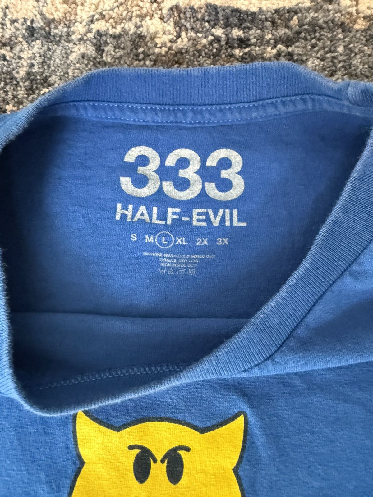 Half Evil Half-Evil Smiley T-shirt Size US L / EU 52-54 / 3 - 3 Thumbnail