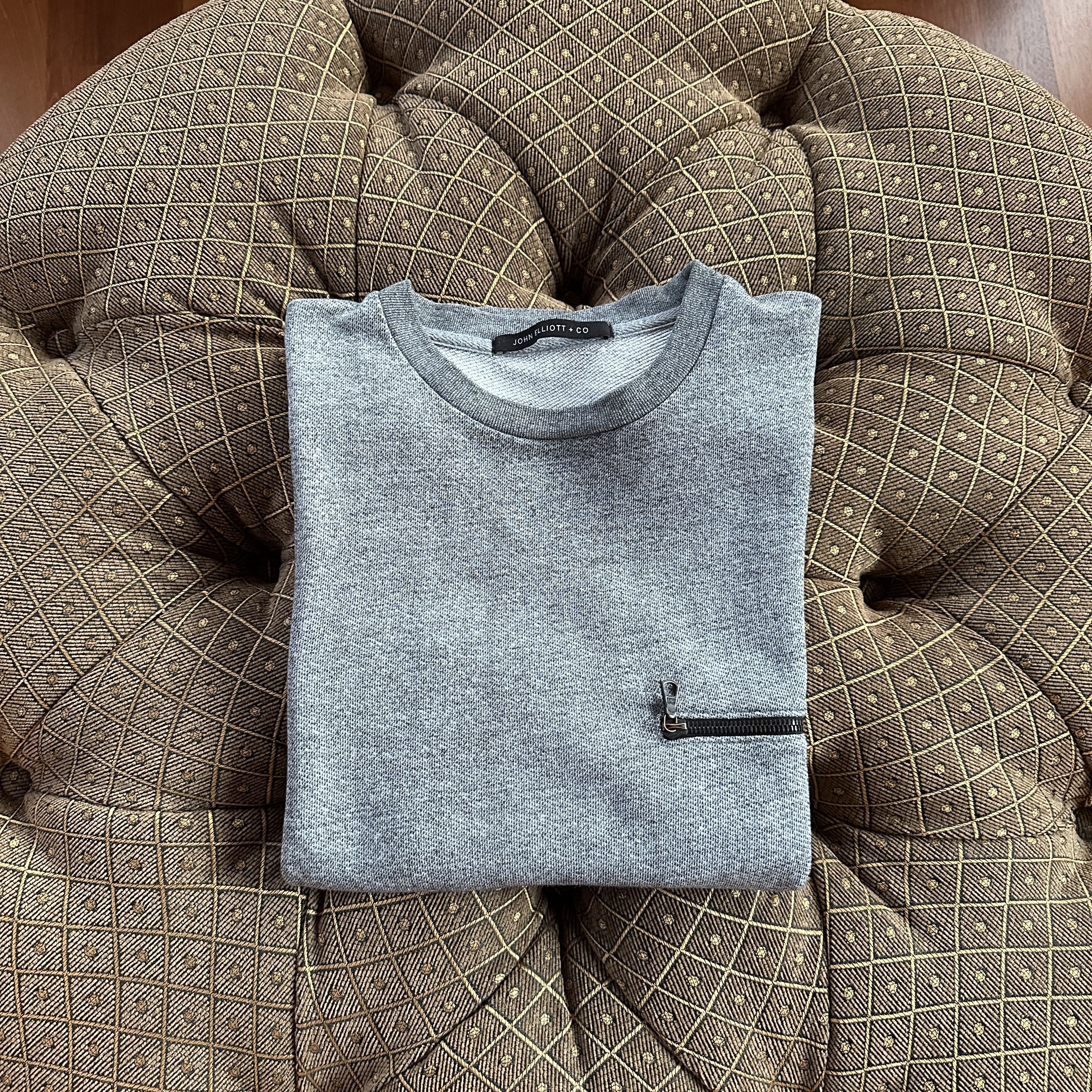 John Elliott Clash Crewneck Sweatshirt - Size Small (JE Size 1) Size US S / EU 44-46 / 1 - 3 Thumbnail