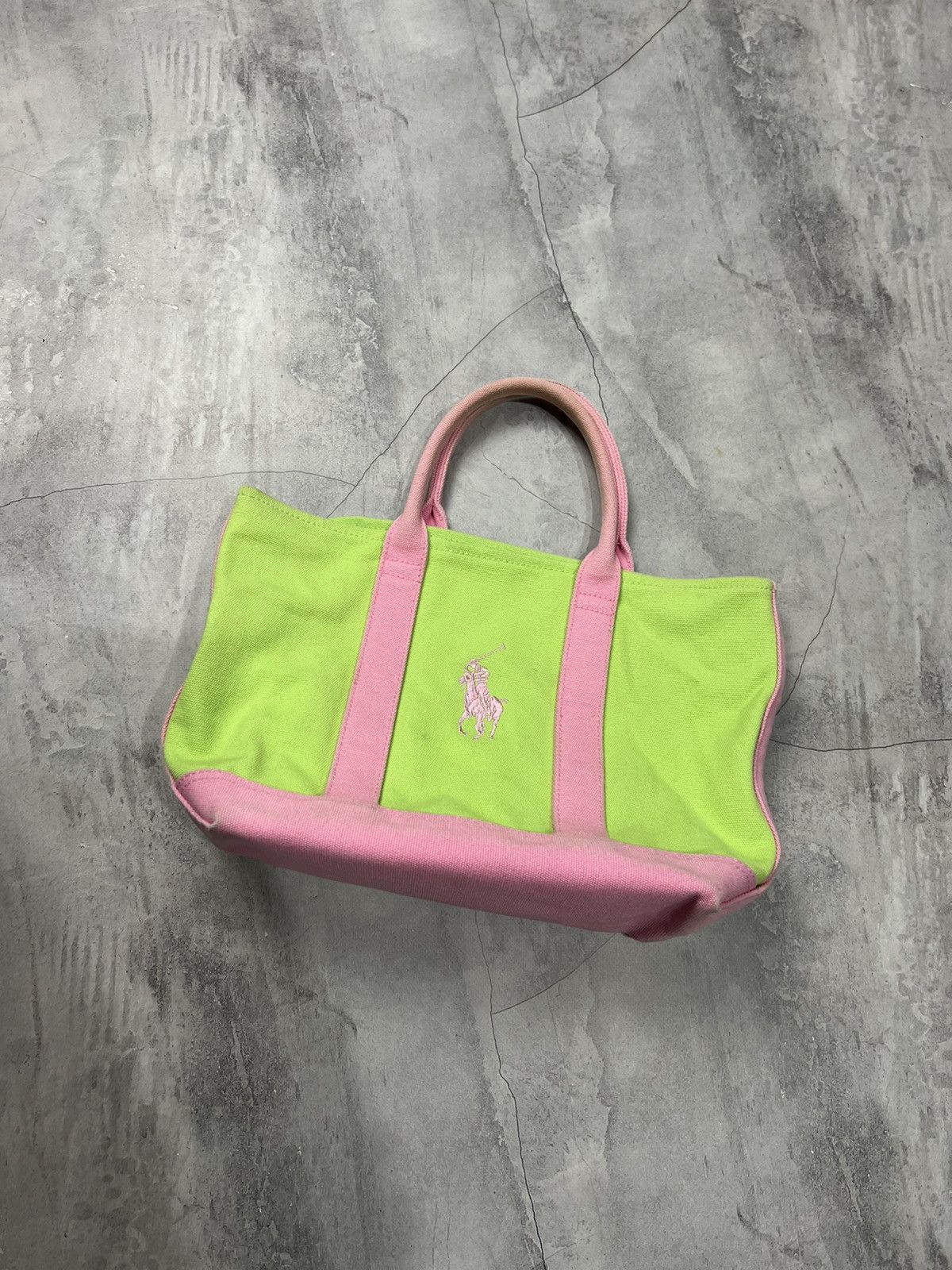 Polo Ralph Lauren × Vintage Sun Faded Ralph Lauren Canvas Bag (unisex) Size ONE SIZE - 1 Thumbnail