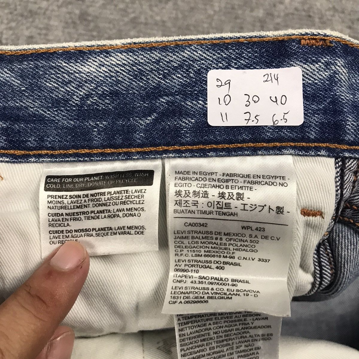 Levi's × Levi's Vintage Clothing Levi’s Design Acid denim jeans pants Size US 29 - 15 Thumbnail