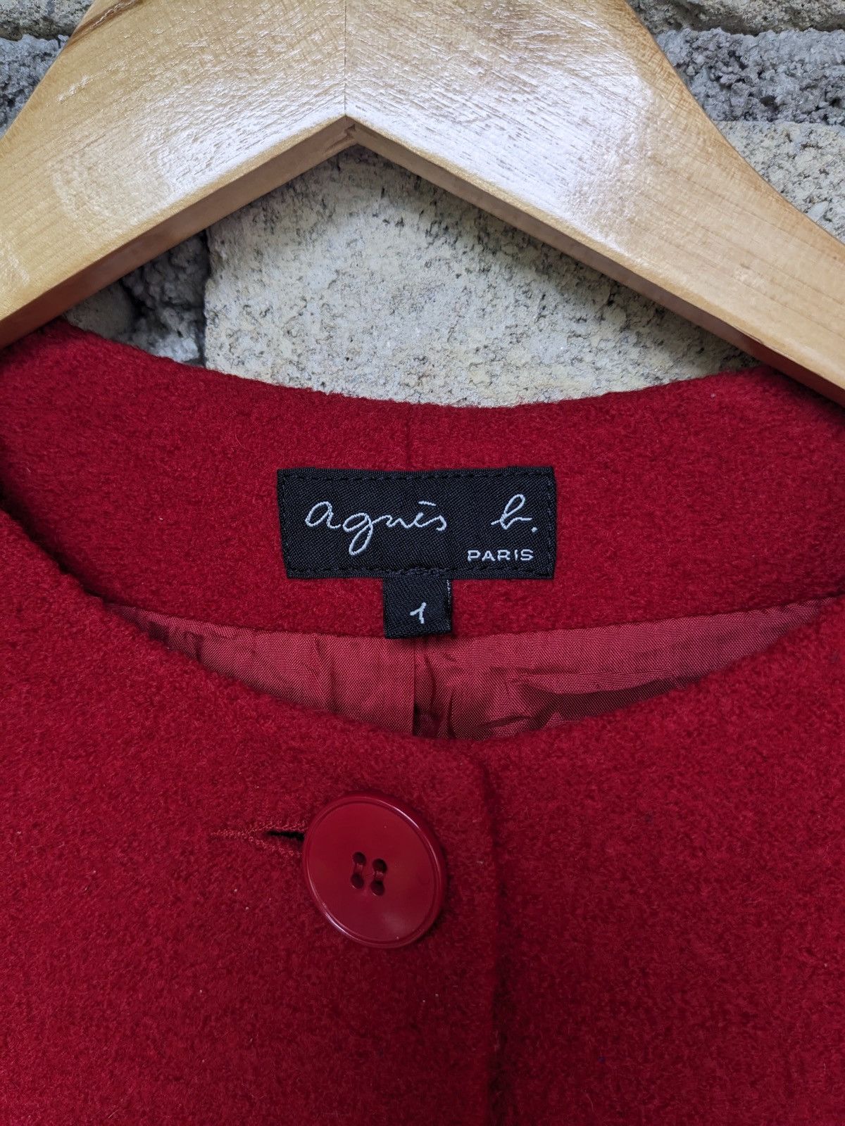 agnes b. Agnès b. Paris Wool Coat - Made in Romania - Size 1 Size S / US 4 / IT 40 - 3 Thumbnail