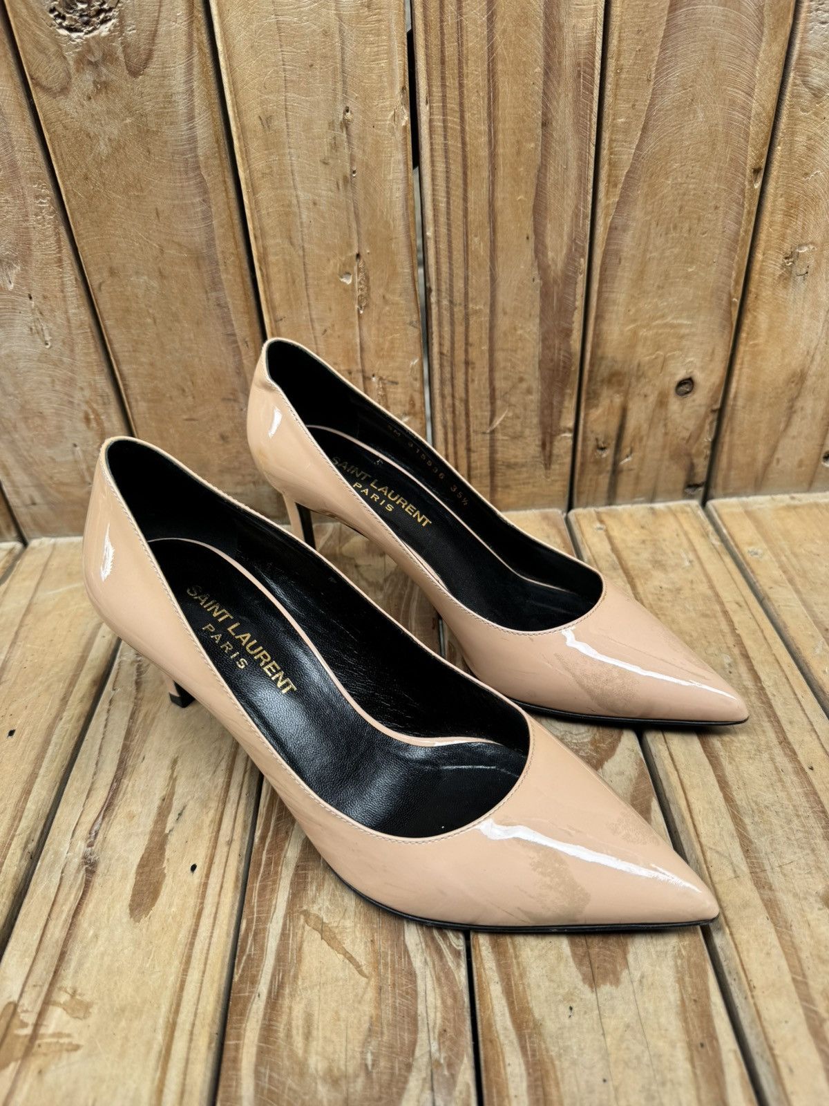 Saint Laurent Paris Saint laurent Paris HI Leather heels size EUR 35.5 US 5.5 Size US 5.5 / IT 35.5 - 2 Thumbnail