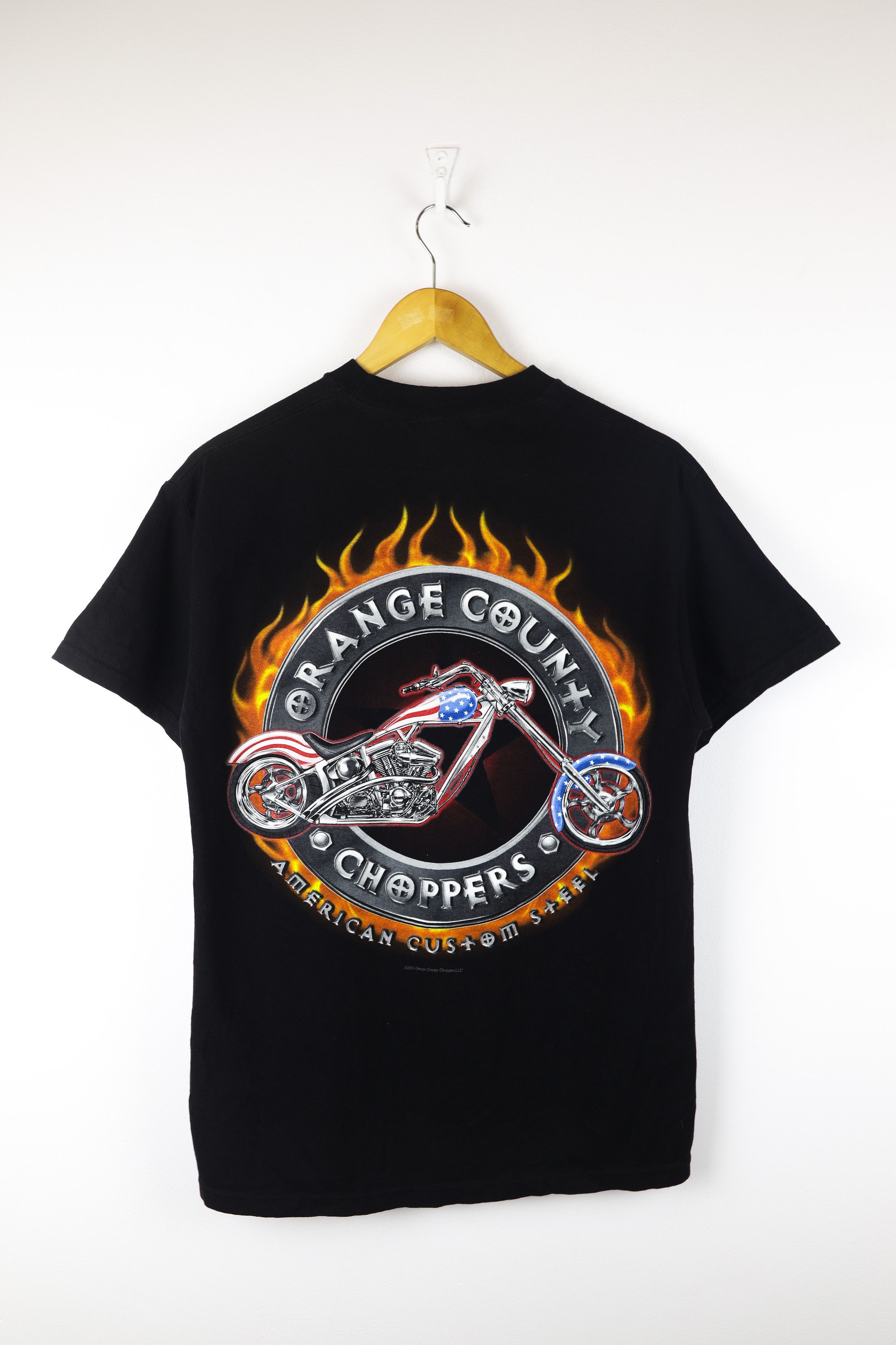Harley Davidson × Vintage × West Coast Choppers Vintage Choppers Orange Country Crew Graphic Tee T-shirt Size US M / EU 48-50 / 2 - 1 Thumbnail