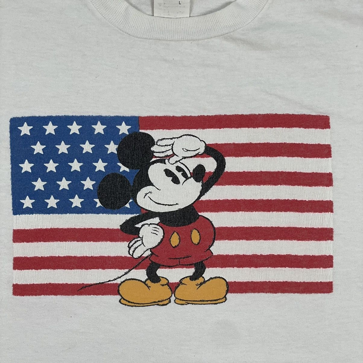 Mickey Mouse Vintage Salute Mickey Mouse American Flag Tee Size US L / EU 52-54 / 3 - 7 Thumbnail