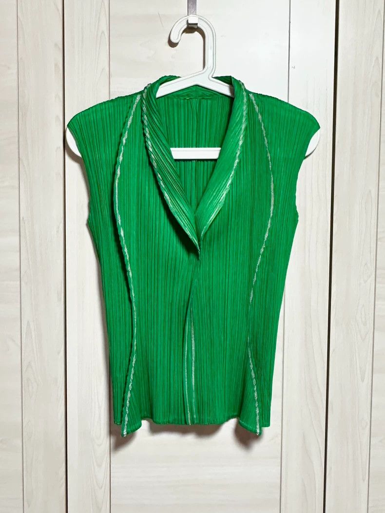 Issey Miyake Issey Miyake Pleated Design Sleeveless Top - dmc Size US M / EU 48-50 / 2 - 1 Thumbnail