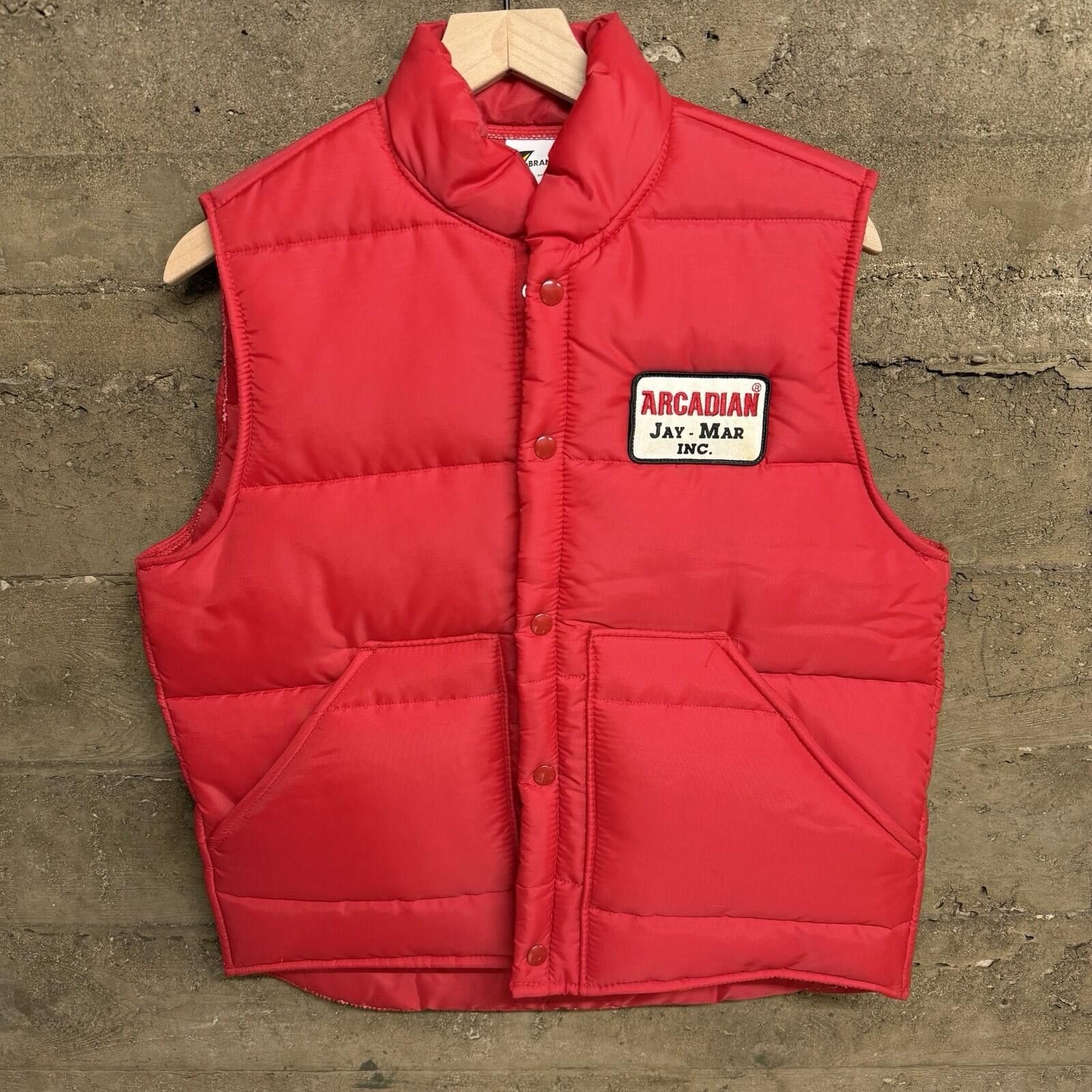 Other Vintage 70s Red Puffer Vest Workwear Utility Snap Jay Mar M Size US M / EU 48-50 / 2 - 1 Thumbnail