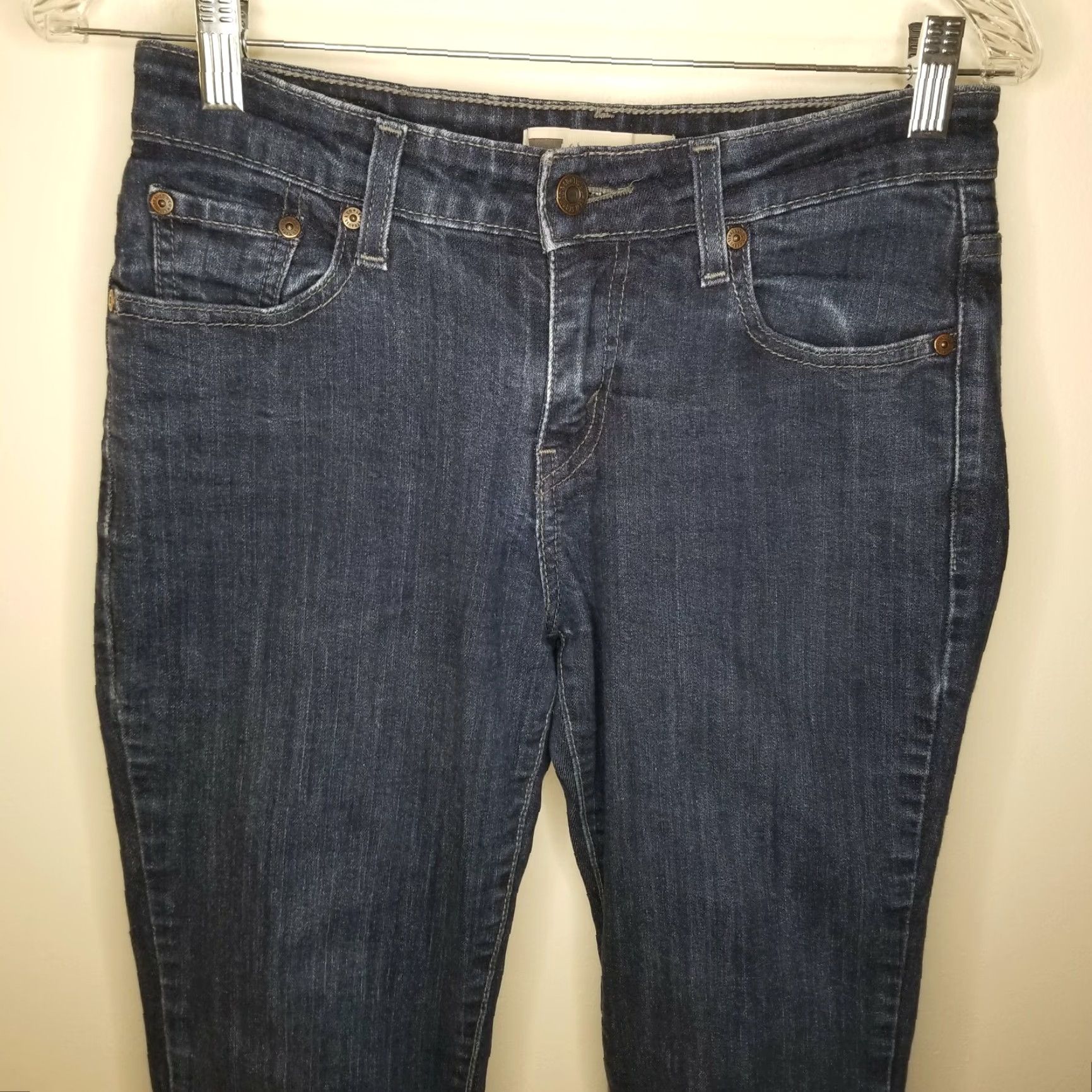 Levi's LEVI'S Women's Skinny Jeans Size 4 Blue Mid Rise Regular Size 27" / US 4 / IT 40 - 2 Thumbnail