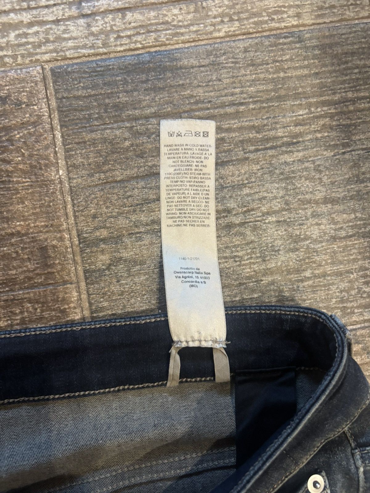 Rick Owens Drkshdw Fade Wash Detroit Cut Denim Size US 33 - 4 Thumbnail