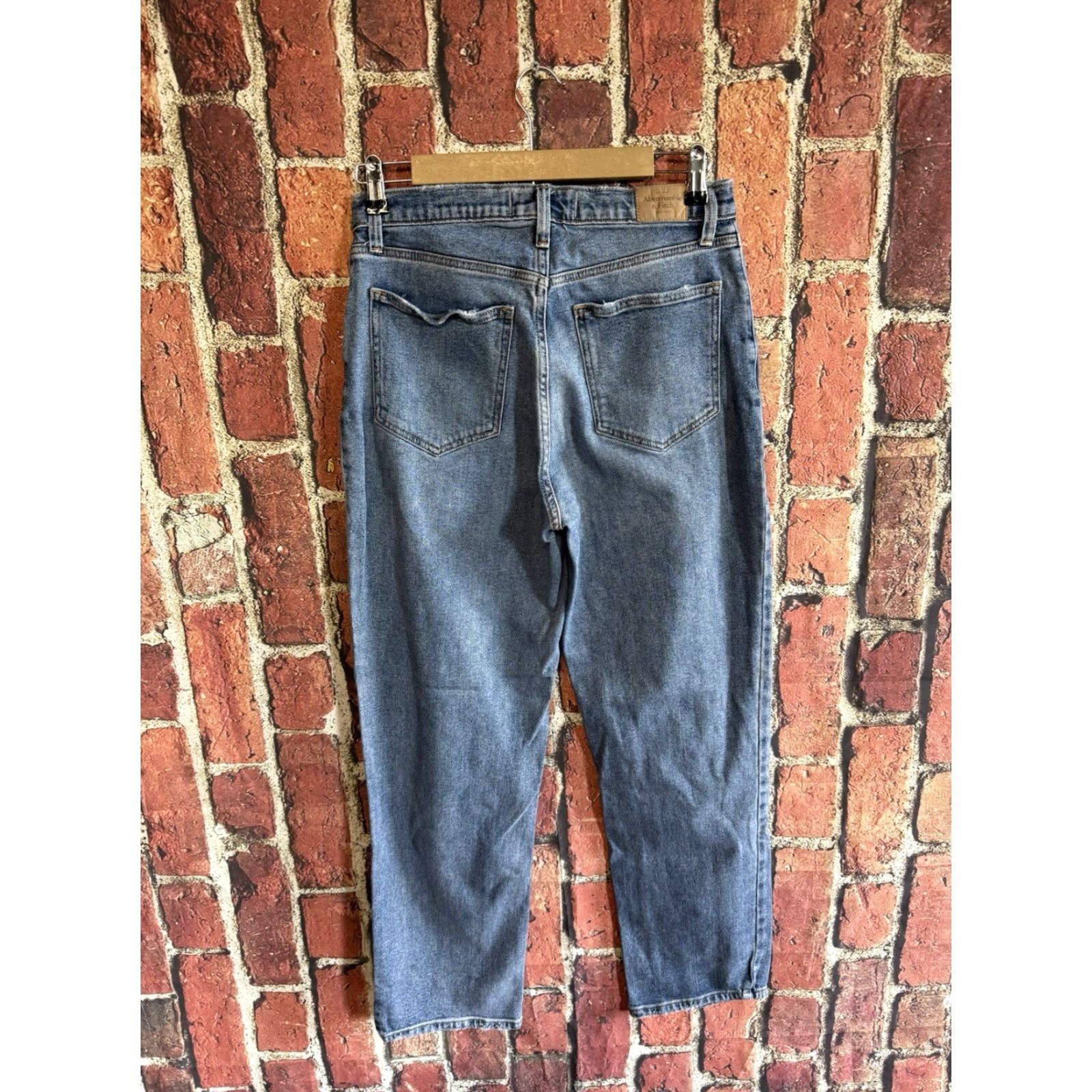Abercrombie & Fitch Abercrombie & Fitch Womens Jeans 90s Straight Ultra High Rise 10/30 Blue Womens Size 32" / US 10 / IT 46 - 2 Thumbnail