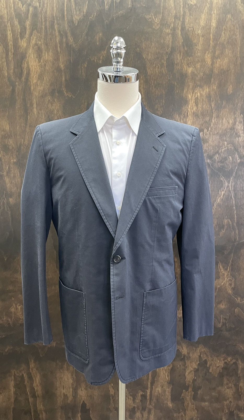 Prada Cotton Blend Patch Pocket Blazer Size 46R - 1 Thumbnail