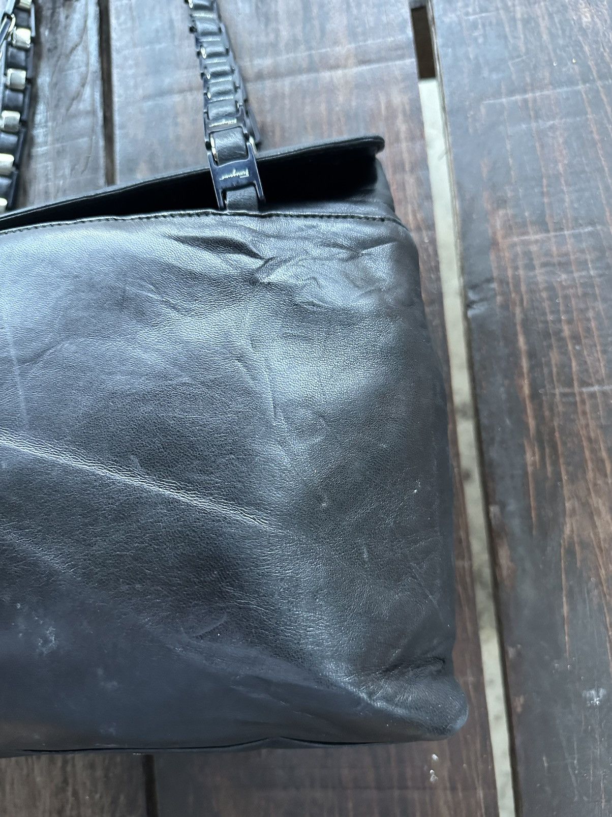 Salvatore Ferragamo Selvatore ferragamo black leather chain shoulder bag Size ONE SIZE - 6 Thumbnail