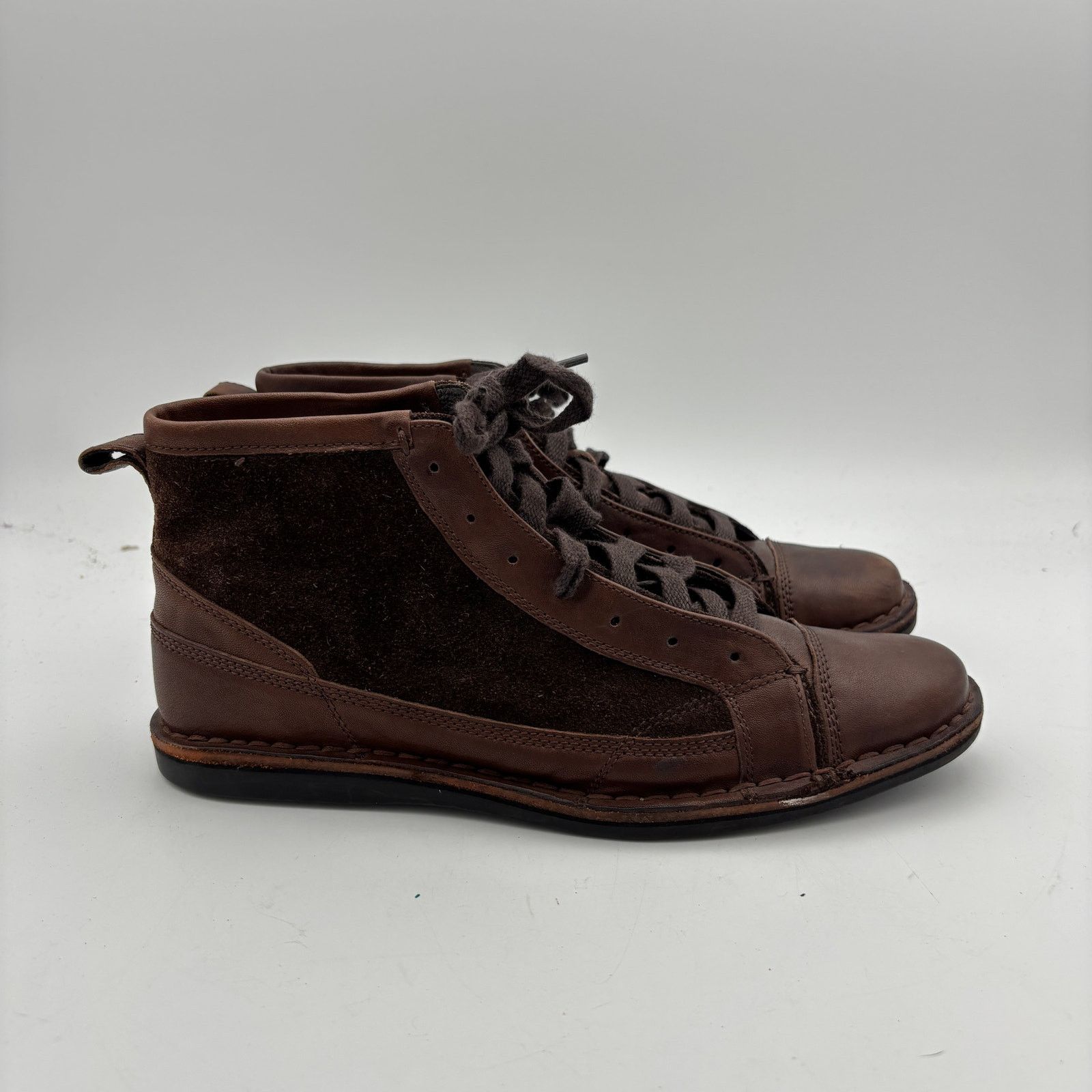 John Varvatos John Varvatos Cap Toe Chukka Boots Men's 8 Leather Suede Size US 8 / EU 41 - 3 Thumbnail