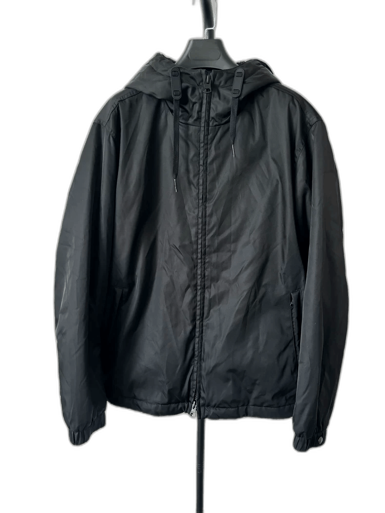 Burberry Burberry Black Logo Print Hooded Jacket Size US L / EU 52-54 / 3 - 1 Thumbnail