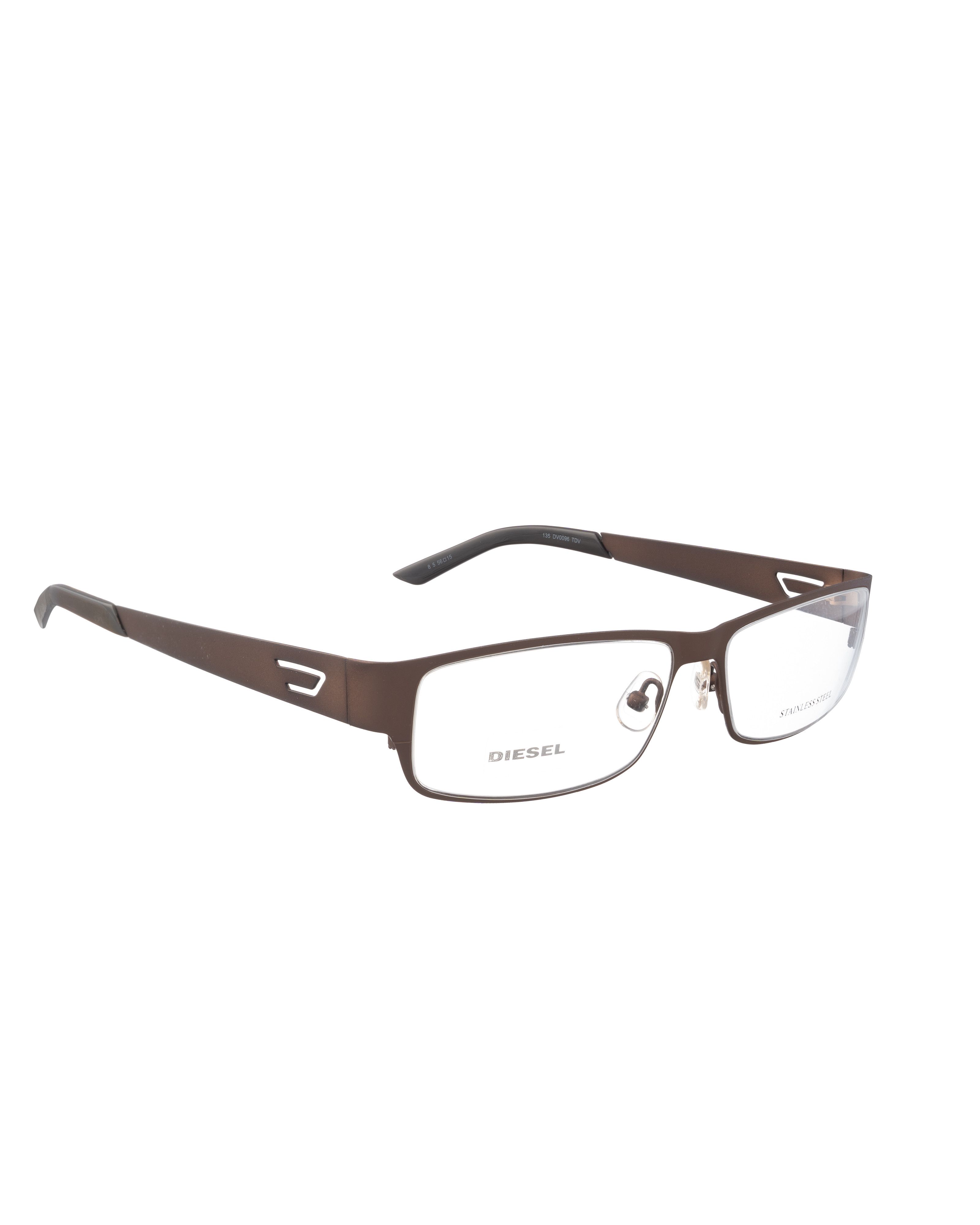 Diesel Diesel 00s Brown Metal Matte Glasses Size ONE SIZE - 1 Thumbnail