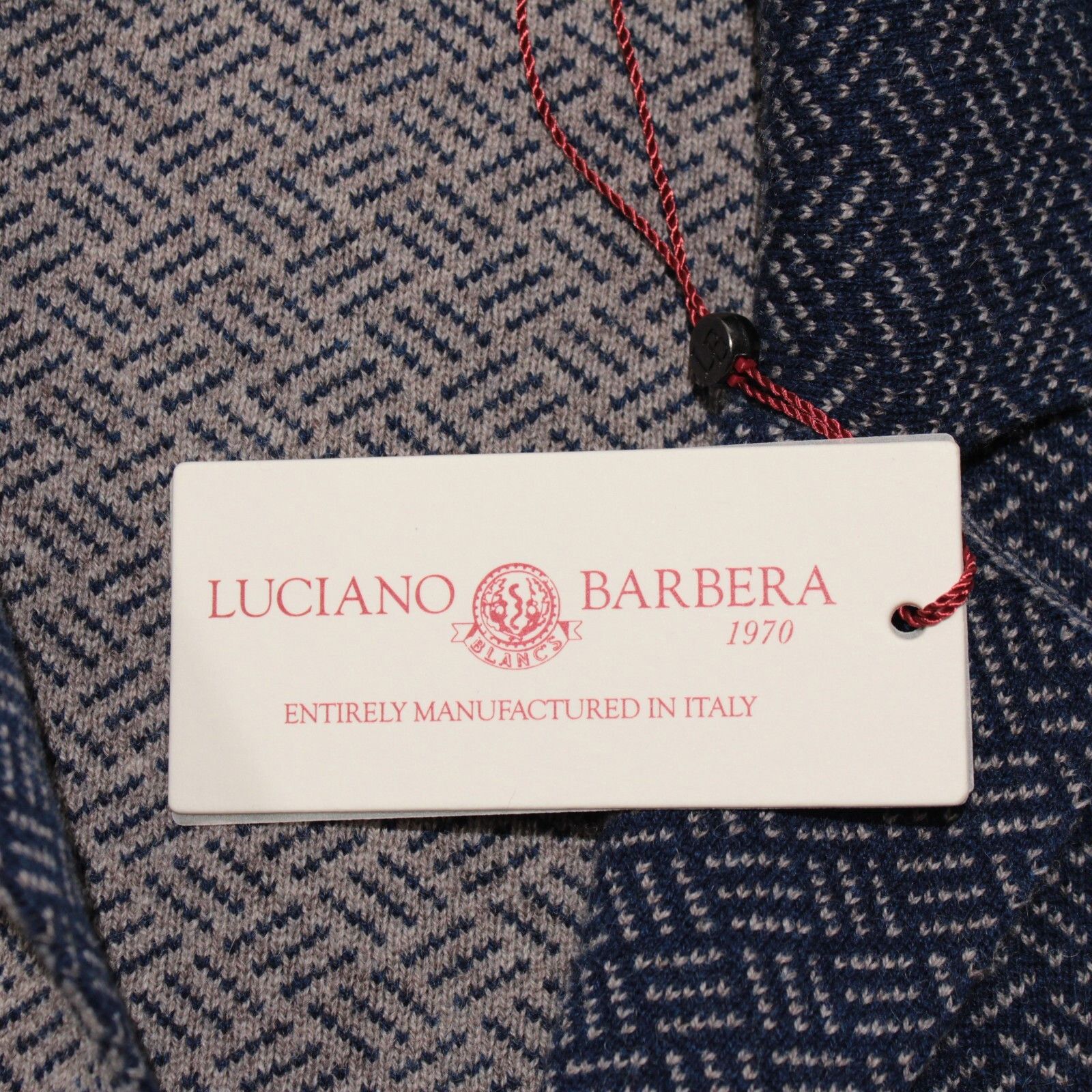 Luciano Barbera Luciano Barbera Sweater Size US M in Blue Size US M / EU 48-50 / 2 - 2 Thumbnail