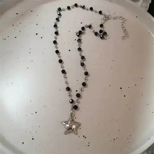 Jewelry Double Star Pendant Necklace Size ONE SIZE - 3 Thumbnail