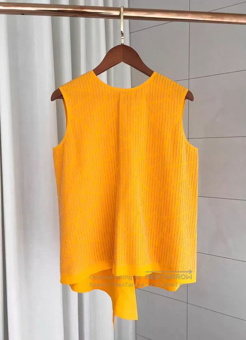 Hermes Hermes Striped Color Block Sleeveless Shirt Size XXS / US 00 / IT 34 - 1 Thumbnail