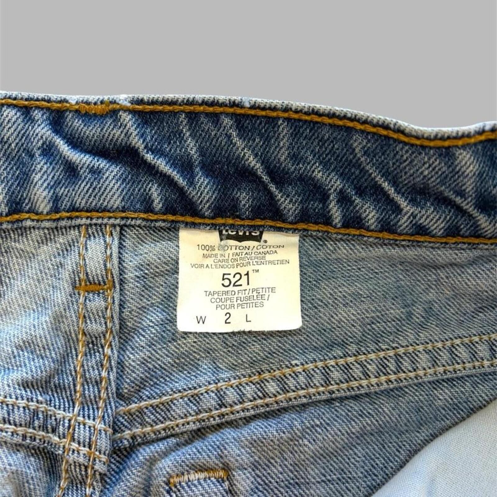 Levi's 90s Women’s Levis 521 Jeans Size 26" / US 2 / IT 38 - 3 Thumbnail