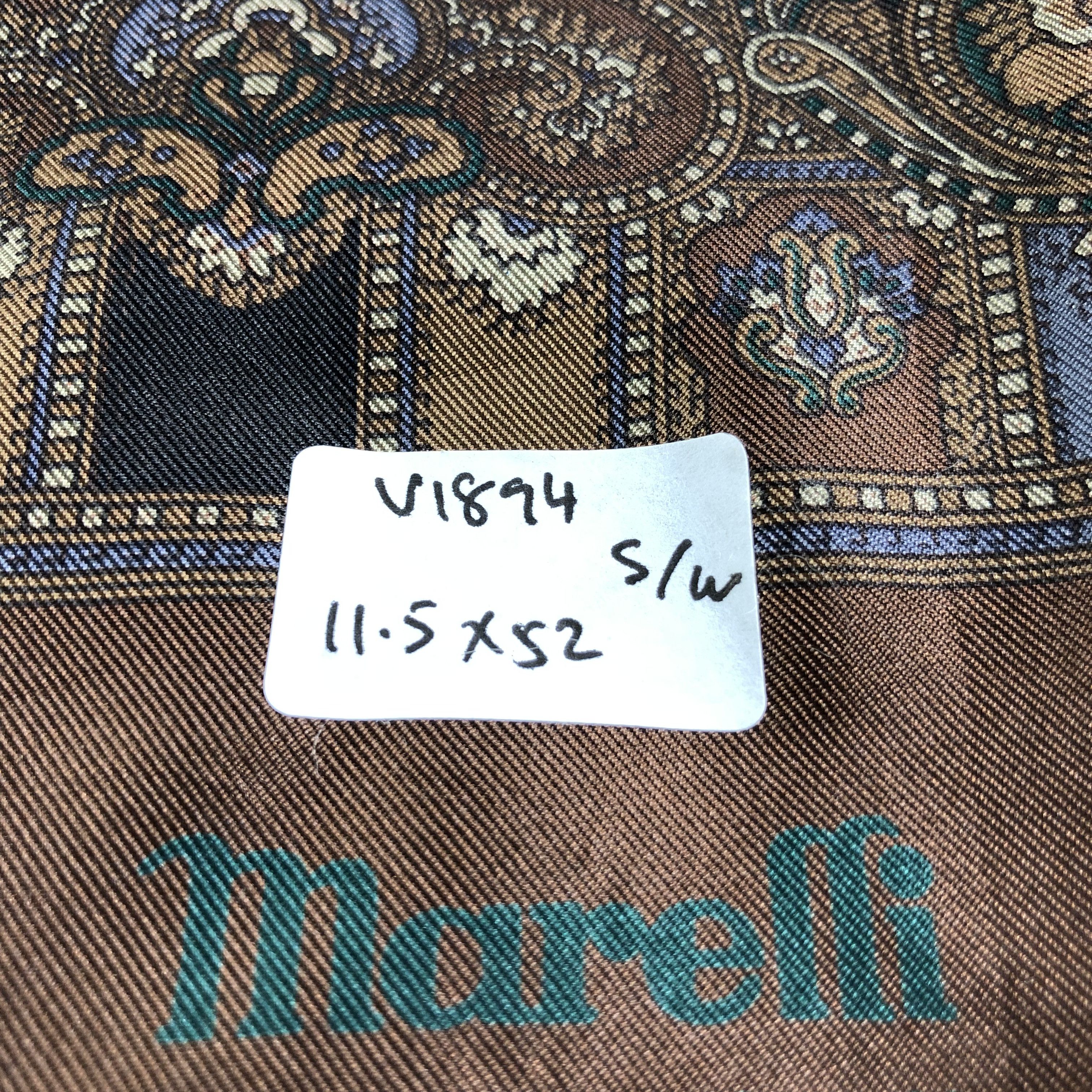 Japanese Brand Marelli Silk/Wool Scarf Muffler V1894 Size ONE SIZE - 6 Thumbnail