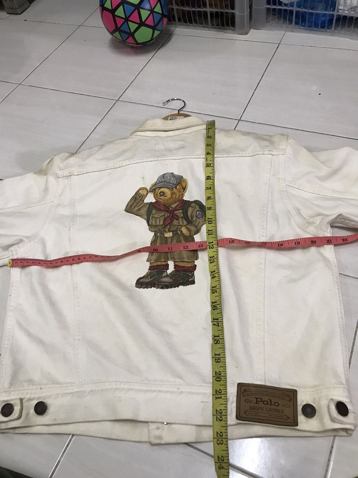 Polo Ralph Lauren Vtg 1992 Polo Ralph Lauren Denim Bear Jacket Size US L / EU 52-54 / 3 - 13 Thumbnail