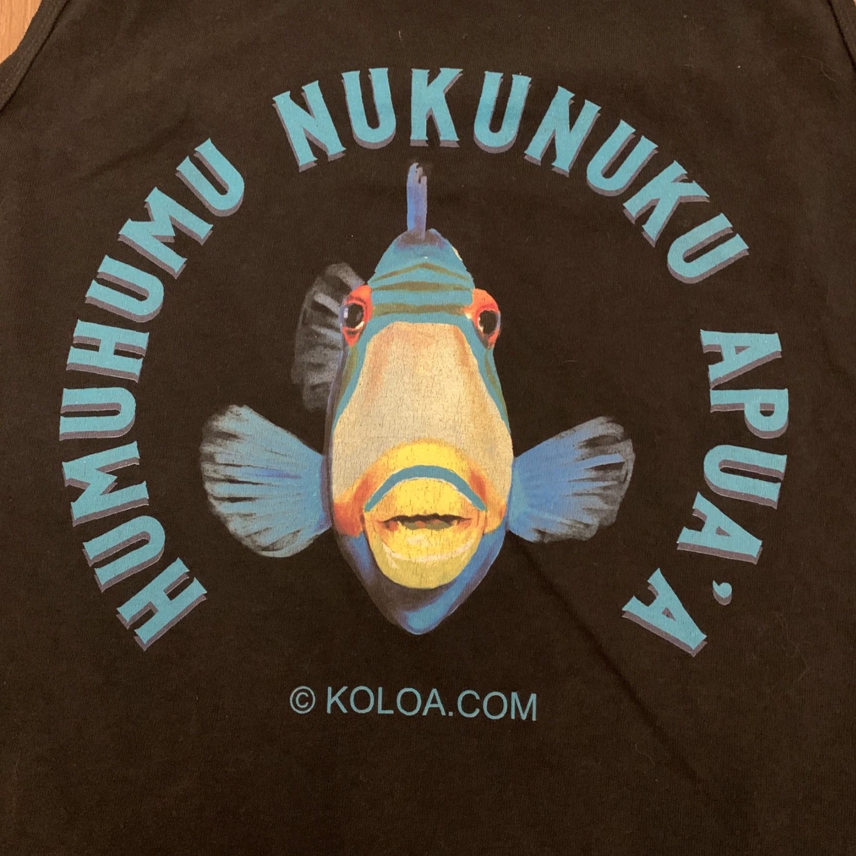 Vintage Koloa Surf Co. Tank Top Shirt Men Size M Black Aloha Humumumu Nukunuku Apua'a 90s Logo Graphic Classic Size US M / EU 48-50 / 2 - 2 Thumbnail