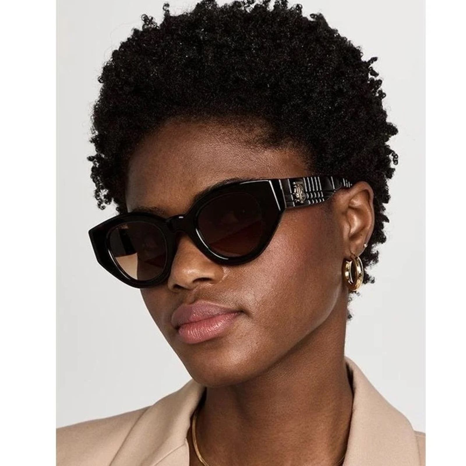 Burberry NEW BURBERRY BE4390 30018G Black/Grey Gradient Sunglasses Size ONE SIZE - 3 Thumbnail