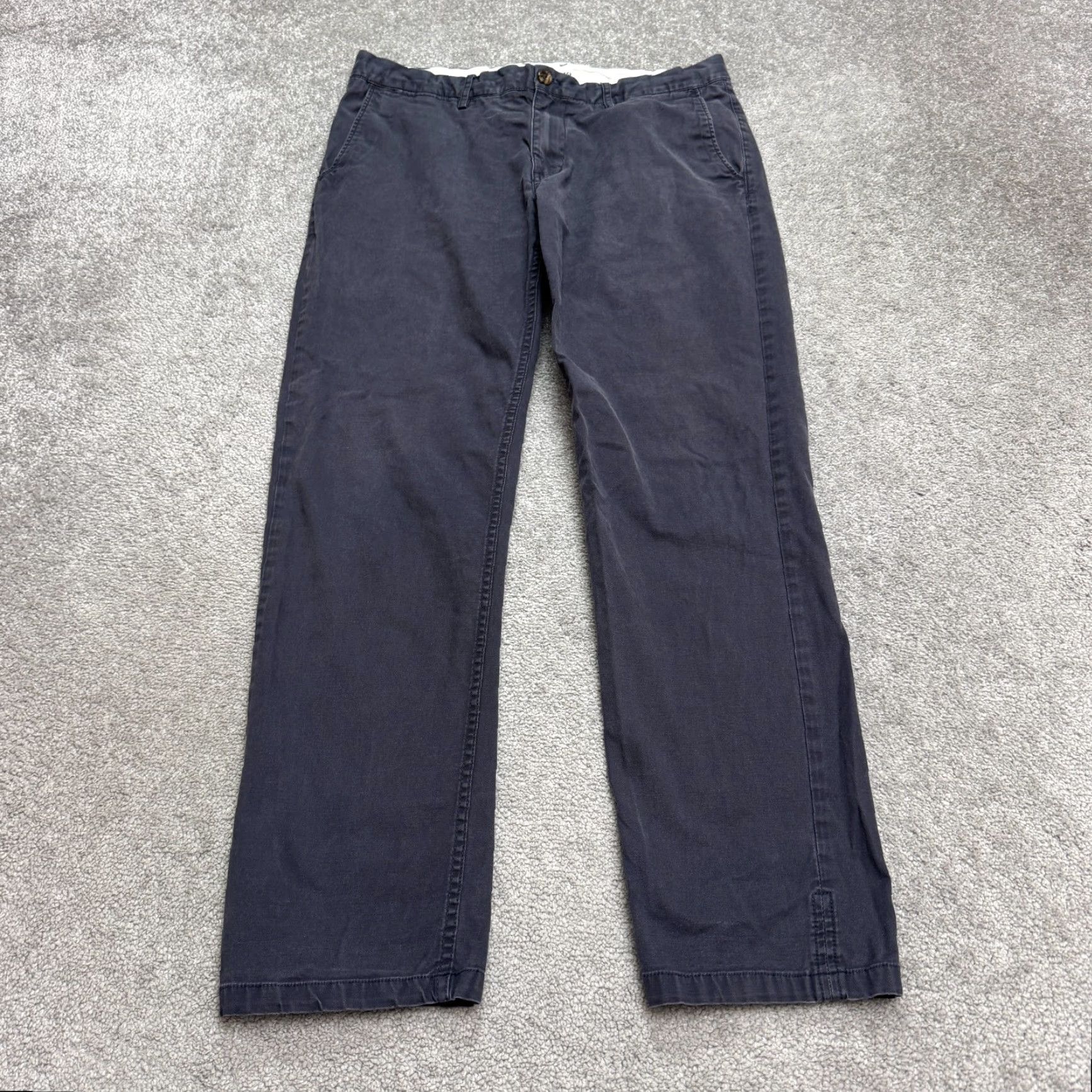 Ben Sherman Ben Sherman Pants Mens 34x34 Chino Straight Leg Cotton Navy Blue Casual Size US 34 / EU 50 - 2 Thumbnail