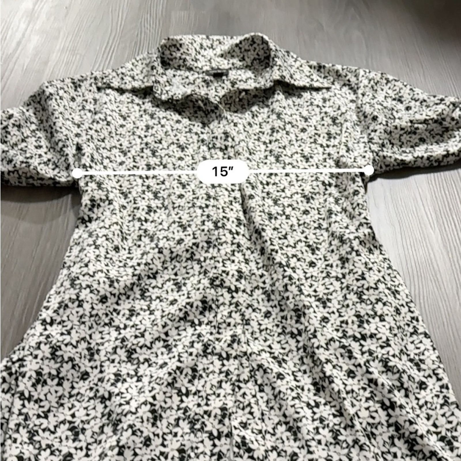 Bar III Sofia Richie x Bar III Ditsy Floral Print Long Sleeve Dress Size S / US 4 / IT 40 - 9 Thumbnail