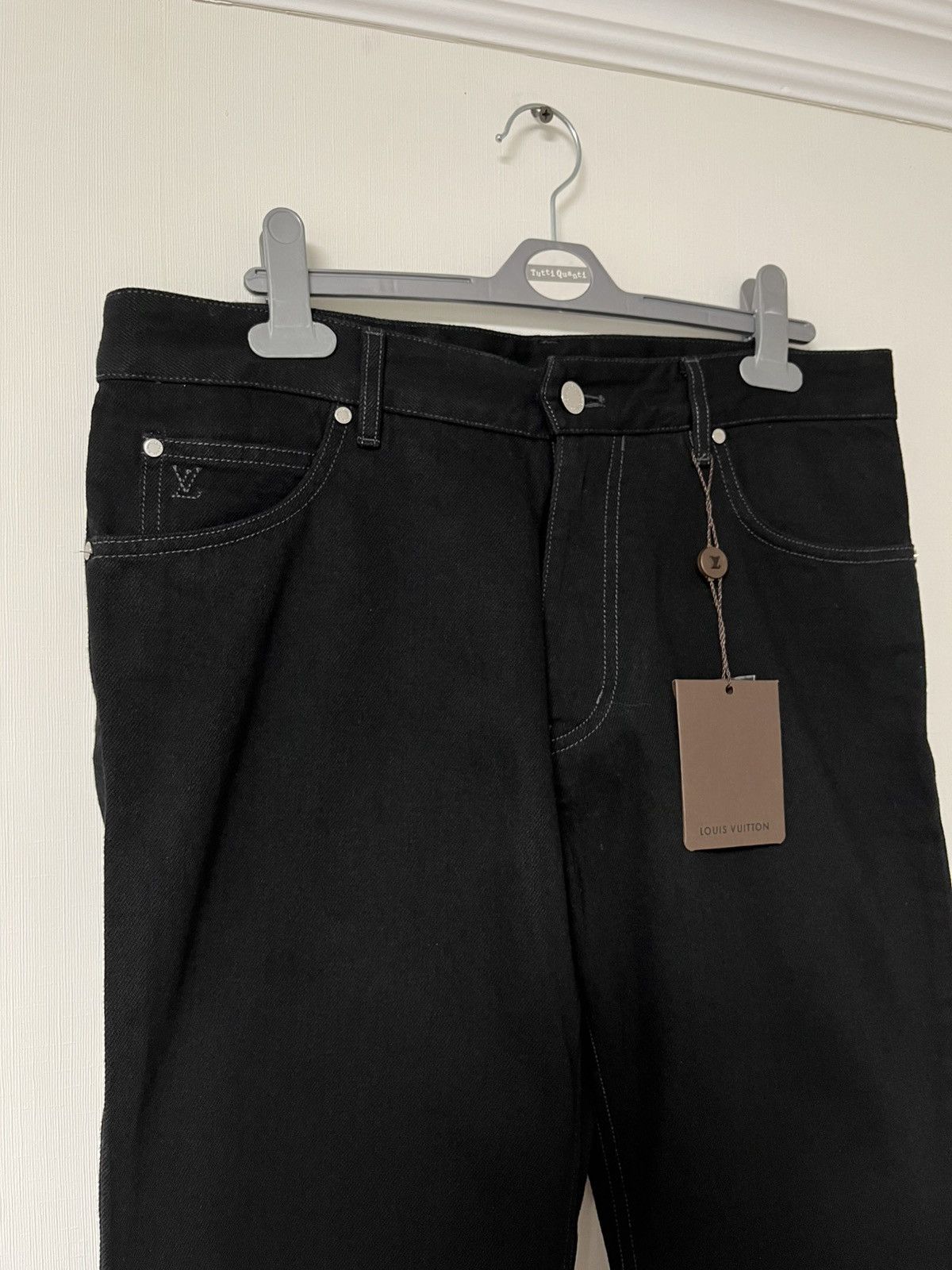 Louis Vuitton NWT Louis Vuitton Black Denim Jeans Size US 32 / EU 48 - 4 Thumbnail