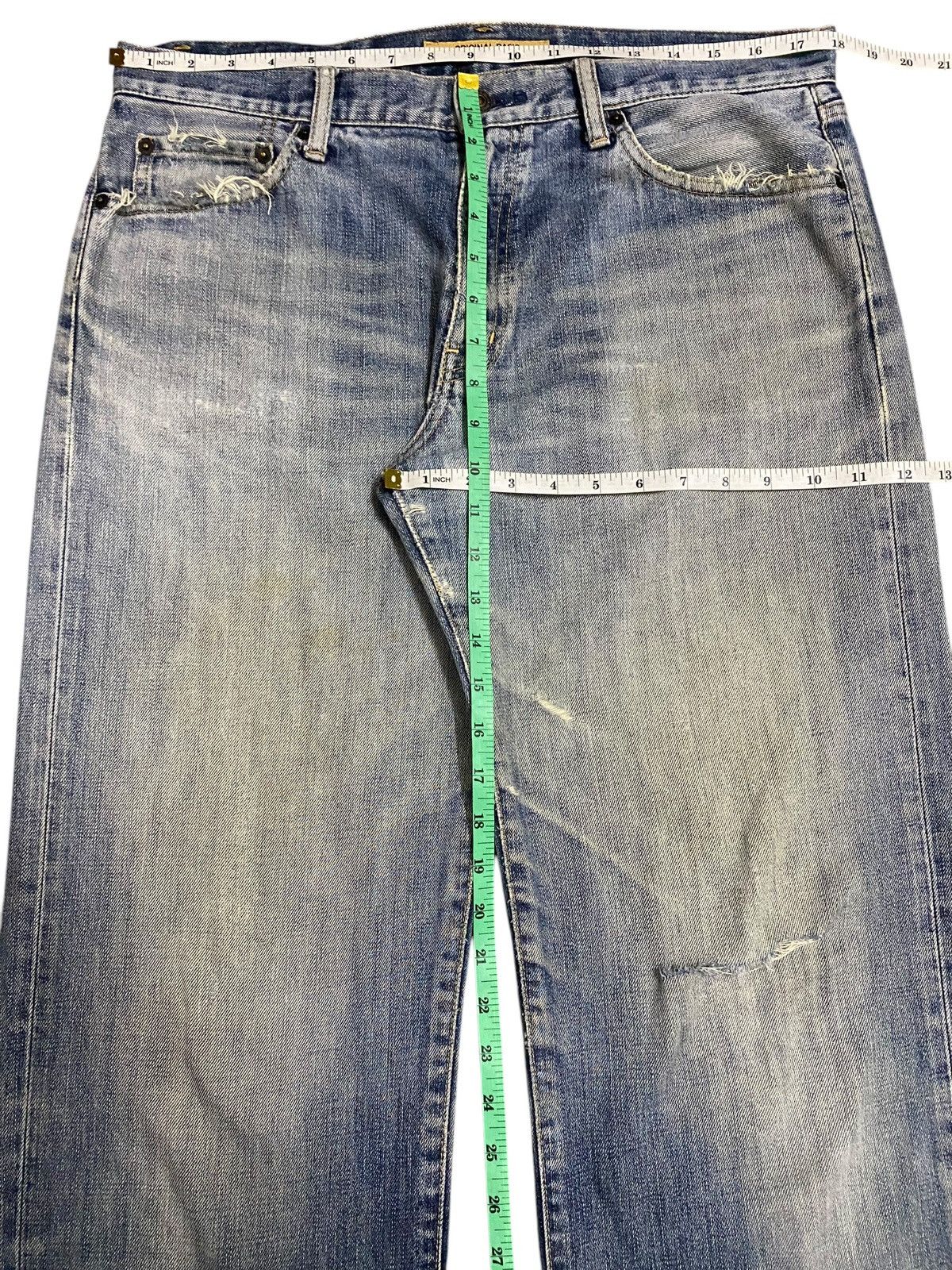 Japanese Brand Vtg Japanese Brand Uniqlo Faded Wash Distressed Loose Jeans Size US 36 / EU 52 - 13 Thumbnail