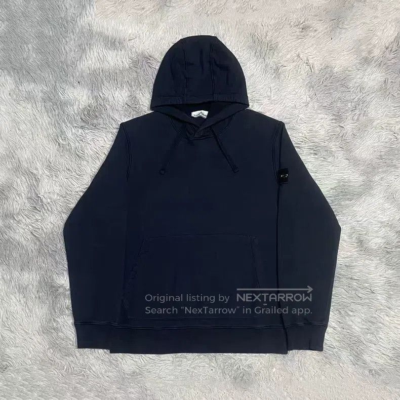 Stone Island Stone Island Hooded Sweatshirt Hoodie Deep Blue XL Size Size US XL / EU 56 / 4 - 1 Thumbnail