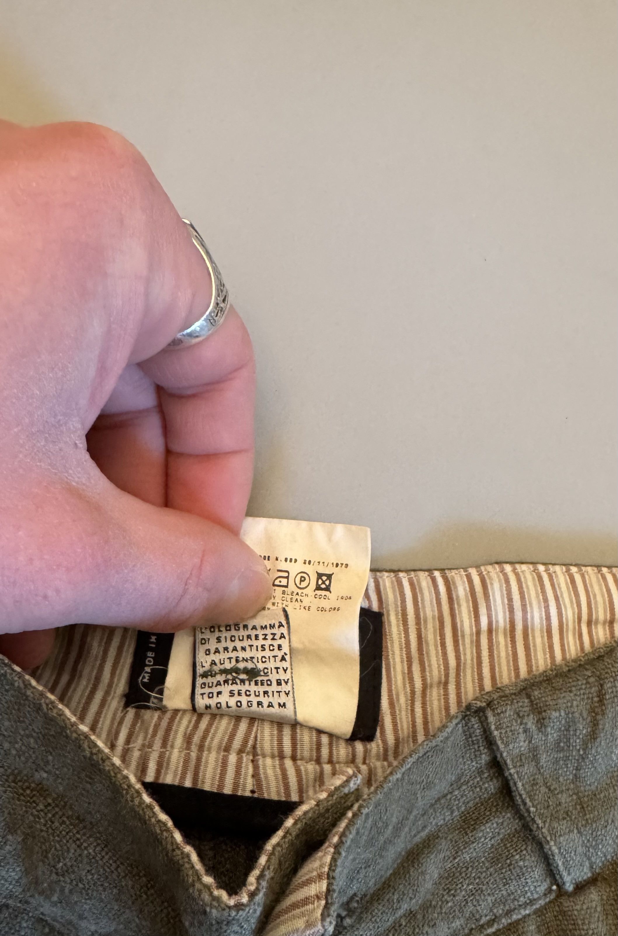 Dolce & Gabbana Vintage 2000s Dolce & Gabbana Olive Pants Size 30 Size 30" / US 8 / IT 44 - 9 Thumbnail