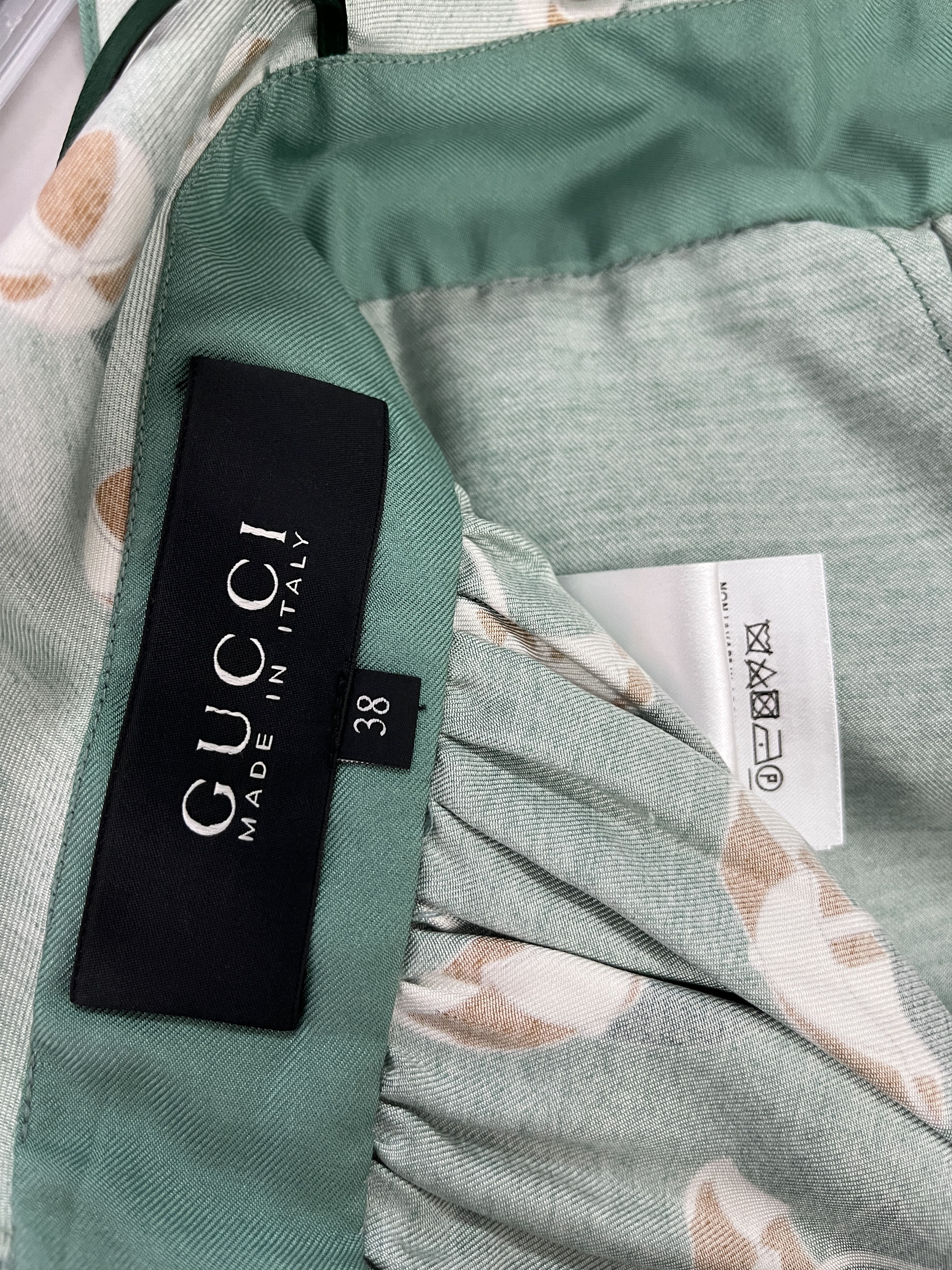 Gucci Gucci Green Beach Ball Print Halter Neck Silk Dress Size XS / US 0-2 / IT 36-38 - 5 Thumbnail