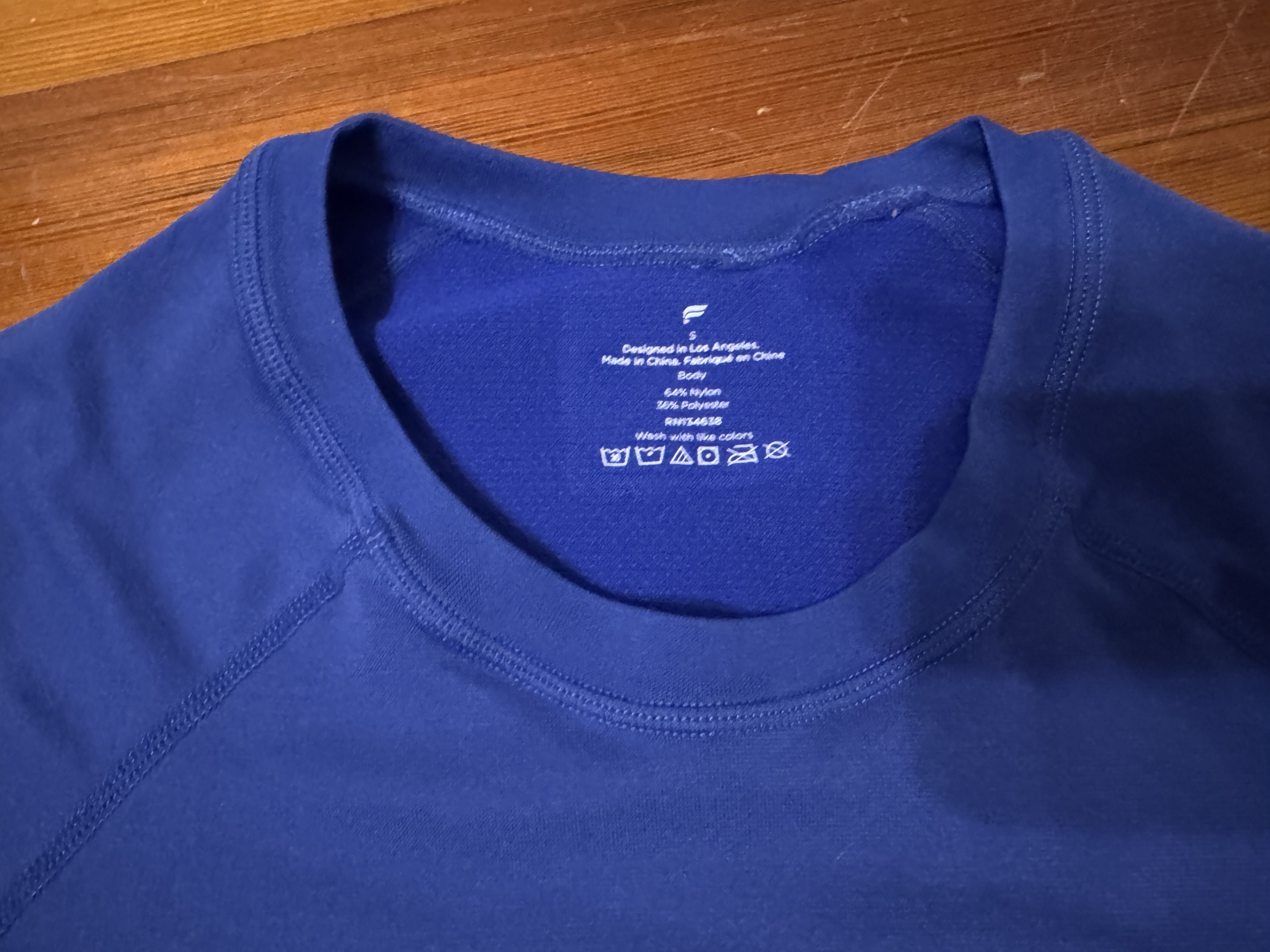 Fabletics Fabletics Men Small - The Training Day Tee Shirt Carbon Blue Size US S / EU 44-46 / 1 - 3 Thumbnail