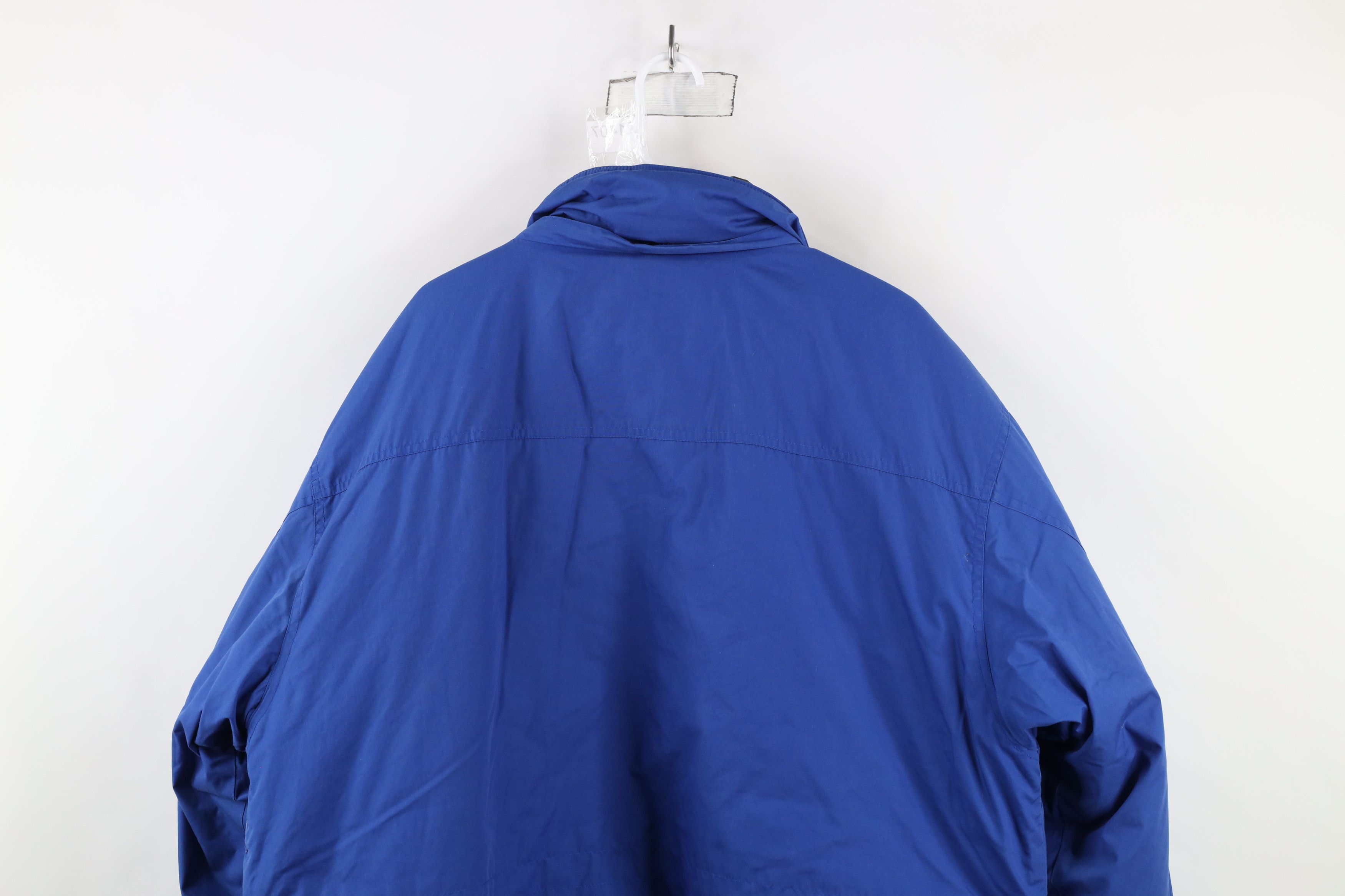 Vintage Vintage 90s Streetwear Winter Puffer Parka Jacket Royal Blue Size US XL / EU 56 / 4 - 14 Thumbnail