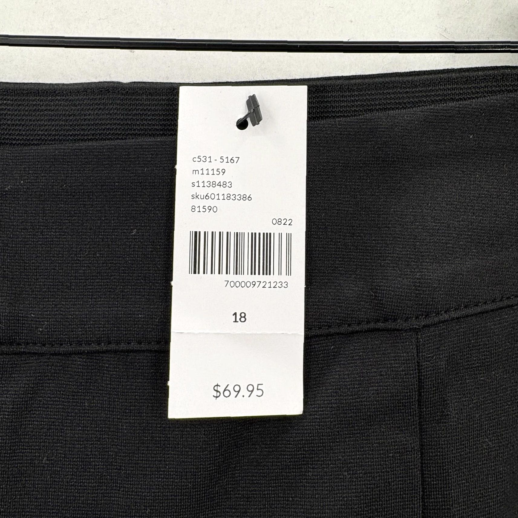 Vintage Lane Bryant Pants Womens 18 Black Ponte High Rise Bootcut Work Dressy Office NWT Size 40" / US 18 - 4 Thumbnail