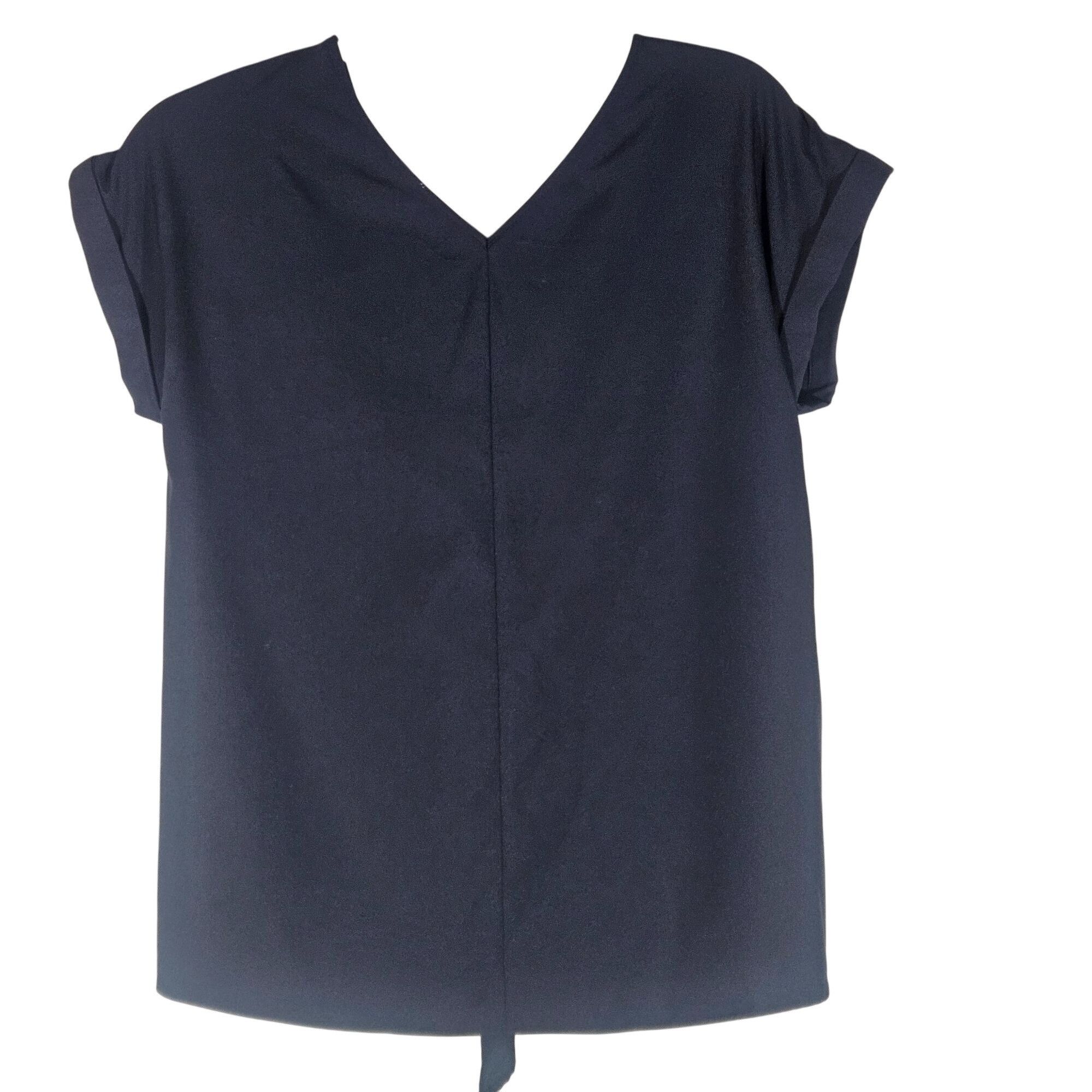 Juicy Couture Juicy Couture black Tie-Front Top S Minimalist Athleisure So Size S / US 4 / IT 40 - 3 Thumbnail