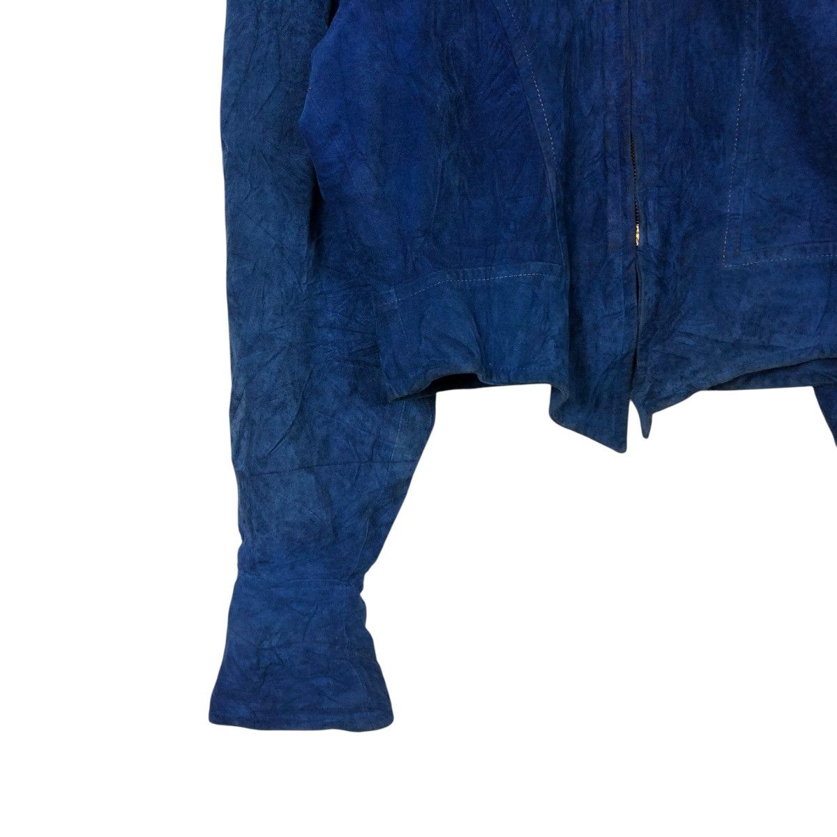 Charles Jourdan 🔥VINTAGE CROPPED SUEDE LEATHER JACKET CHARLES JOURDAN PARIS Size M / US 6-8 / IT 42-44 - 6 Thumbnail