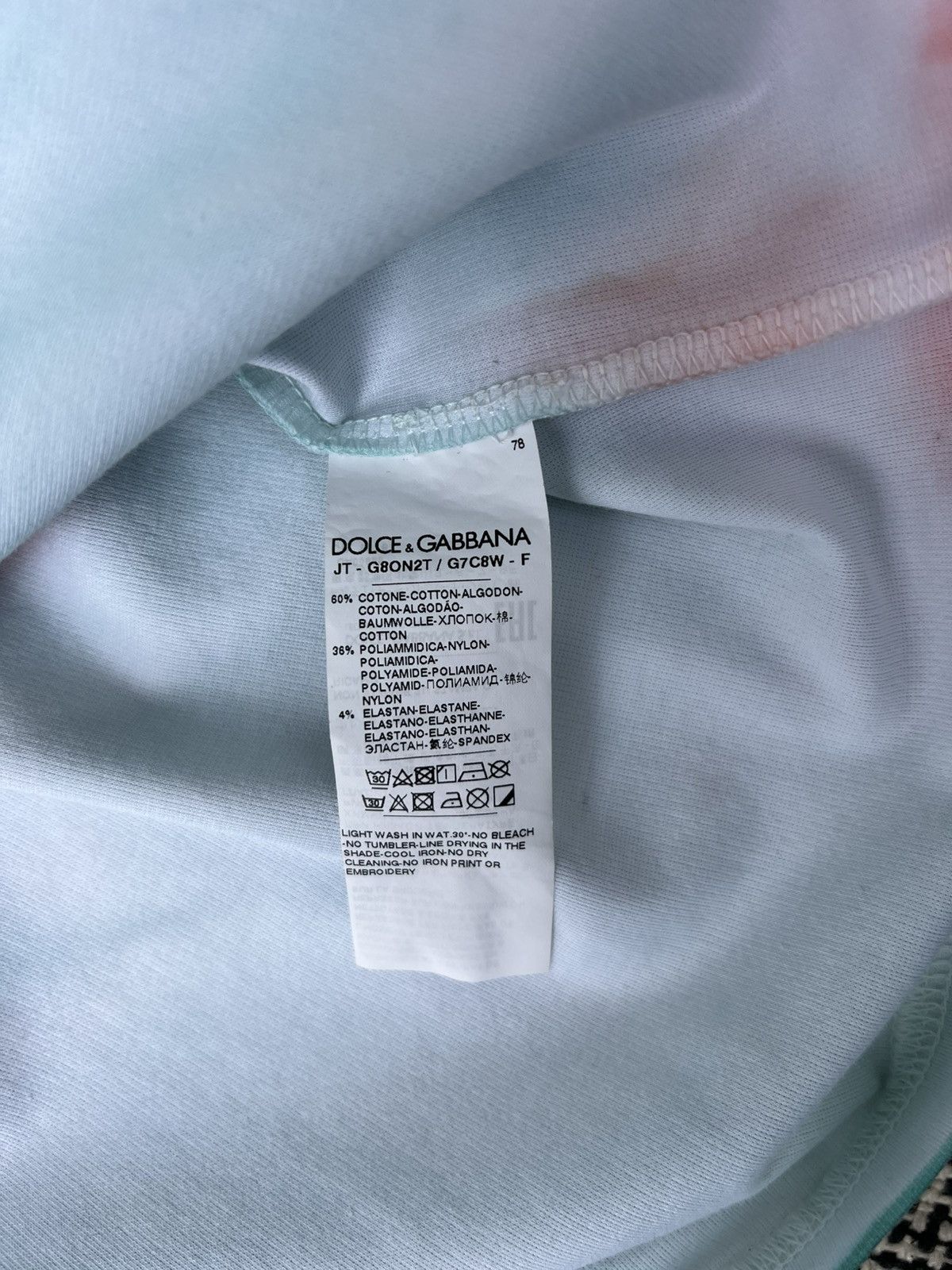 Dolce & Gabbana Dolce & Gabbana Summer 1984 Tie Dye Collecction Size US L / EU 52-54 / 3 - 8 Thumbnail