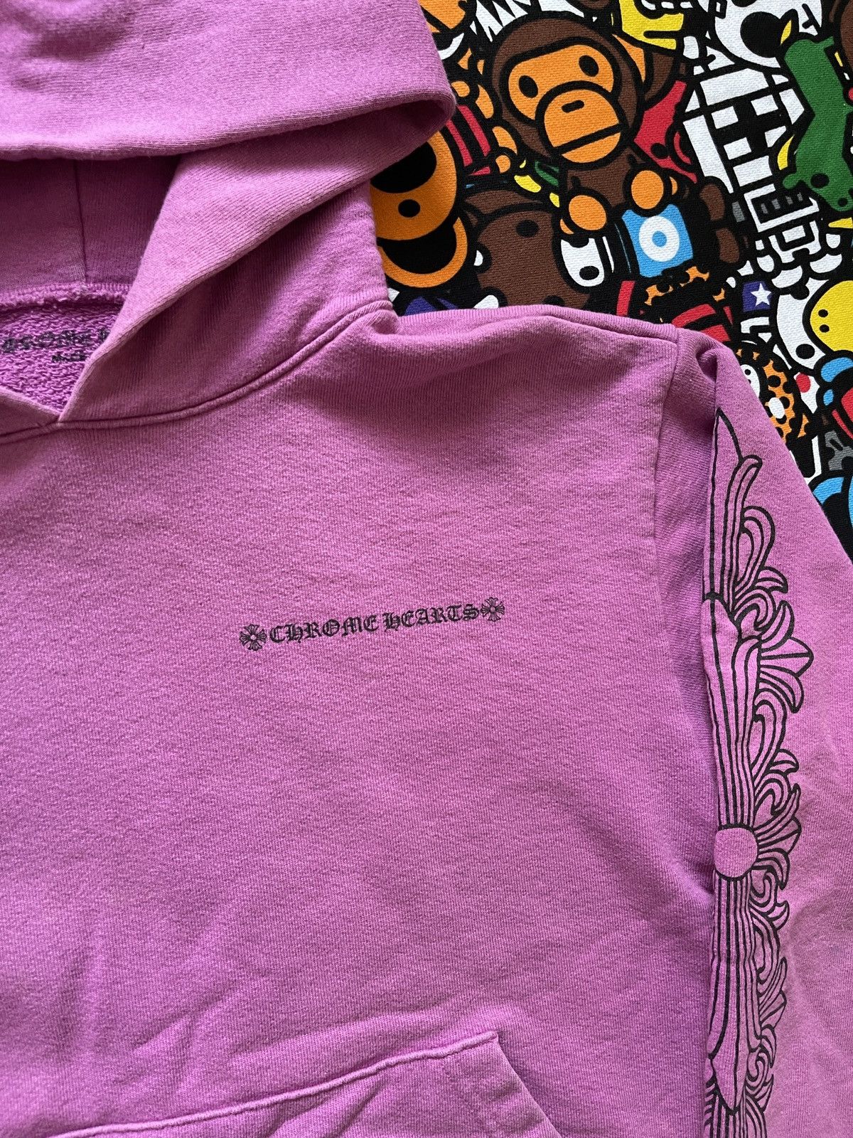 Chrome Hearts Chrome Hearts Pink Matty Boy Pullover Hoodie Size US S / EU 44-46 / 1 - 3 Thumbnail