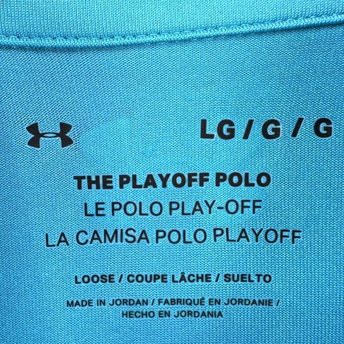 Under Armour Under Armour Polo Shirt Men Large Blue Rugby Short Sleeve Stretch Play Off Size US L / EU 52-54 / 3 - 4 Thumbnail