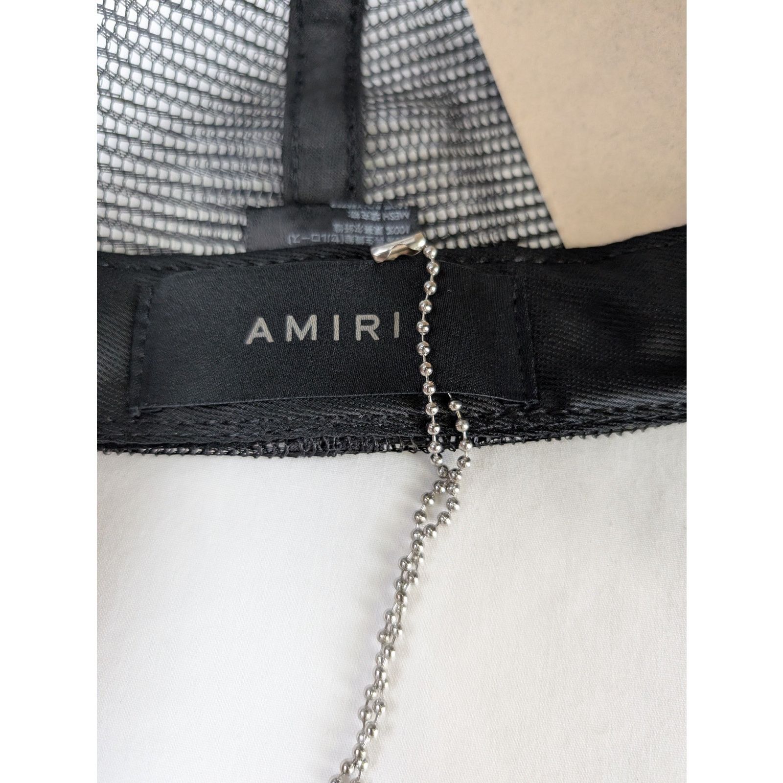 Amiri o1rshd1 Q:2 / Core Logo Trucker Cap / Hat in Black/White Size ONE SIZE - 13 Thumbnail