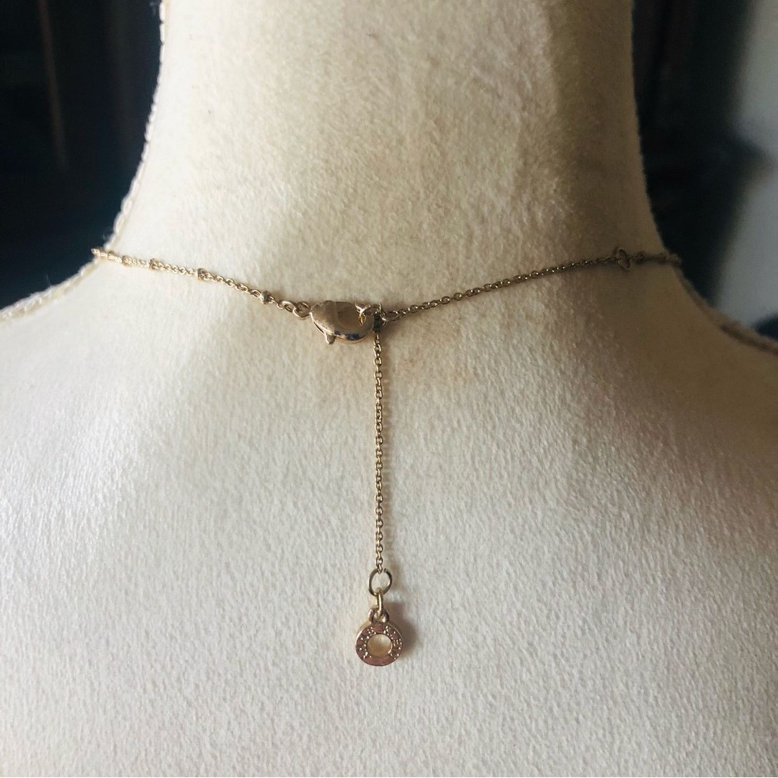 Anne Klein Anne Klein gold and iridescent disc necklace Size ONE SIZE - 8 Thumbnail