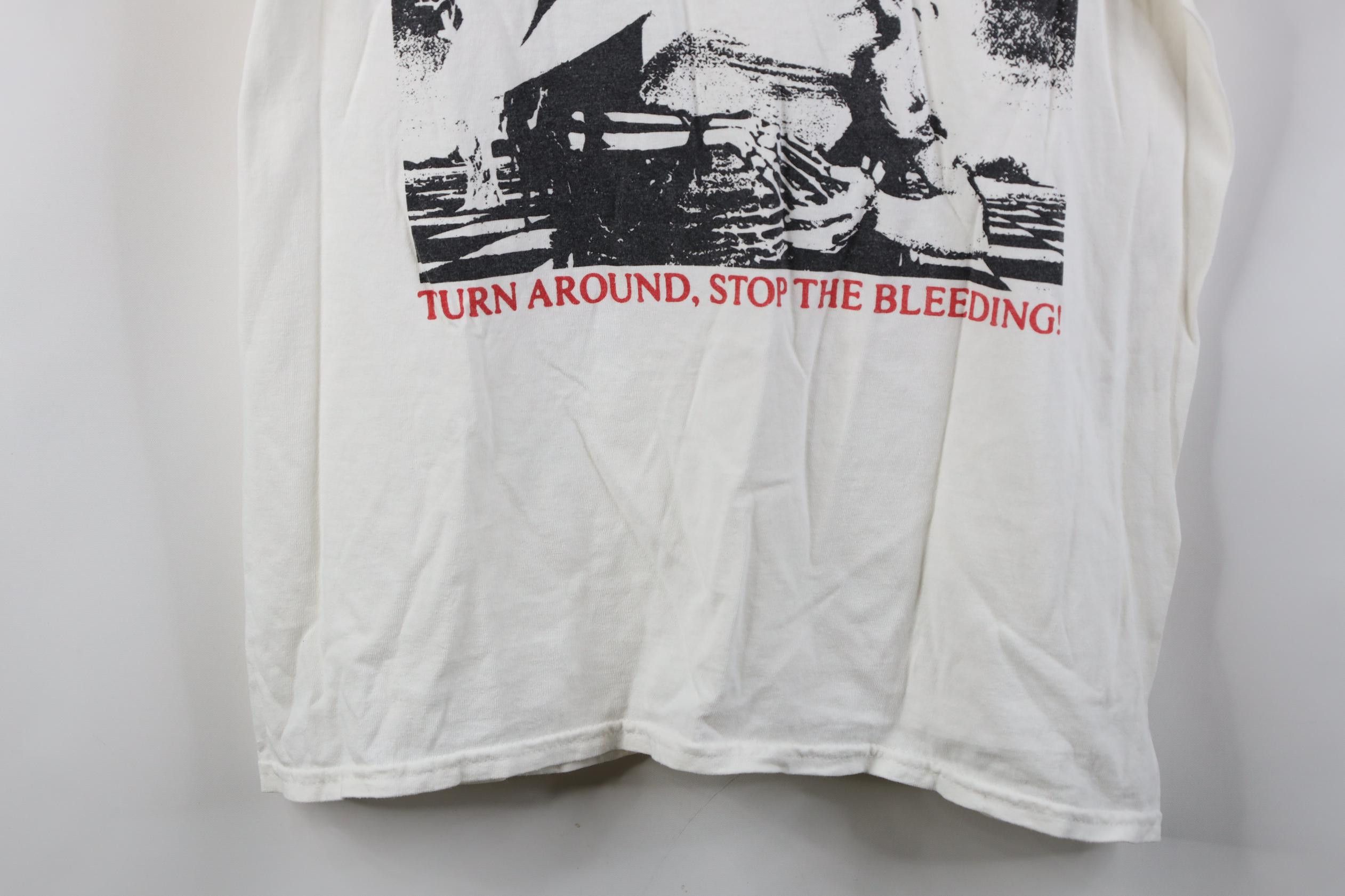 Vintage Turn Around Stop The Bleeding Tour The Breathing T-Shirt Size US L / EU 52-54 / 3 - 3 Thumbnail